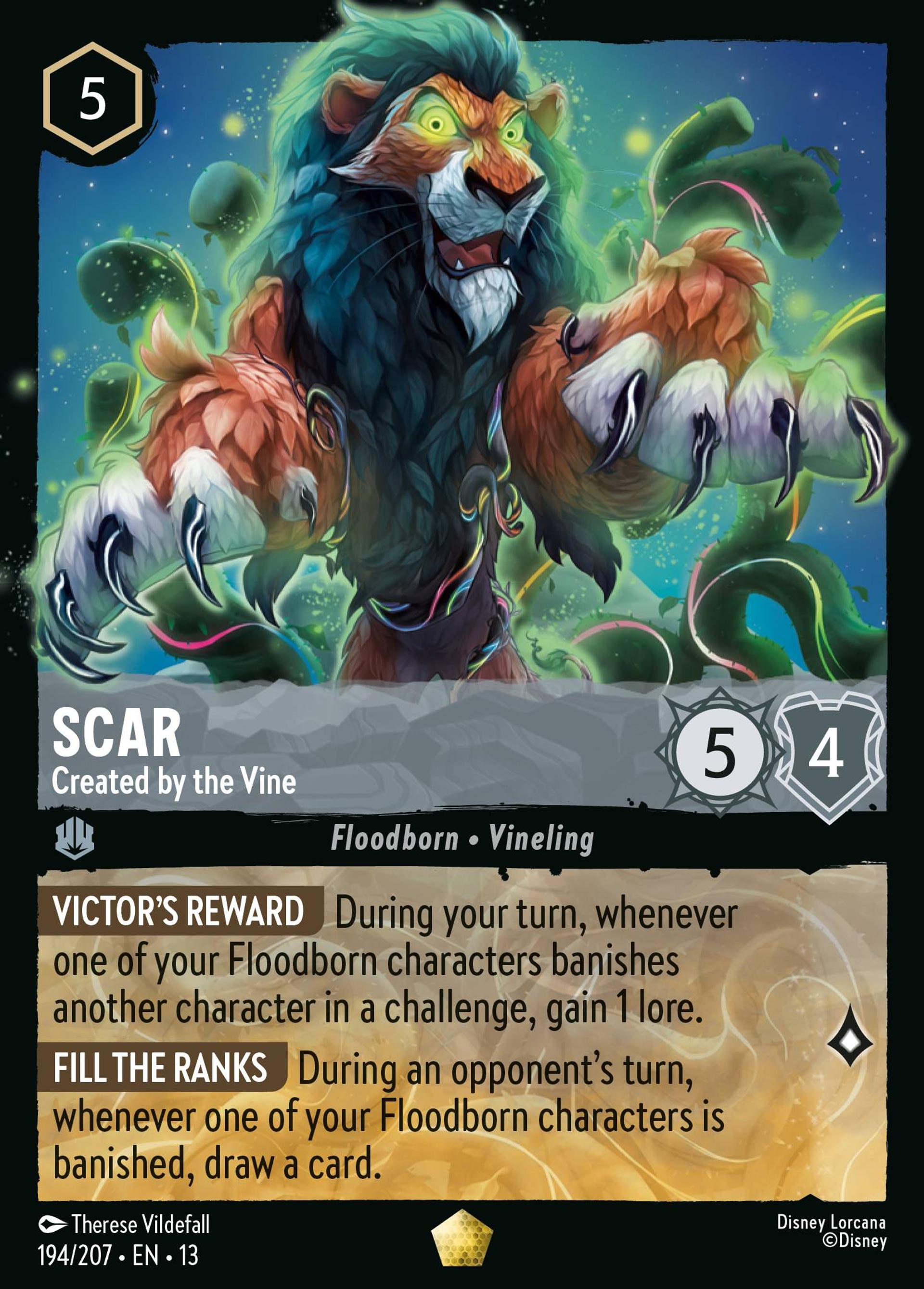Scar - Created by the Vine — Attack of the Vine! — Lorcana
