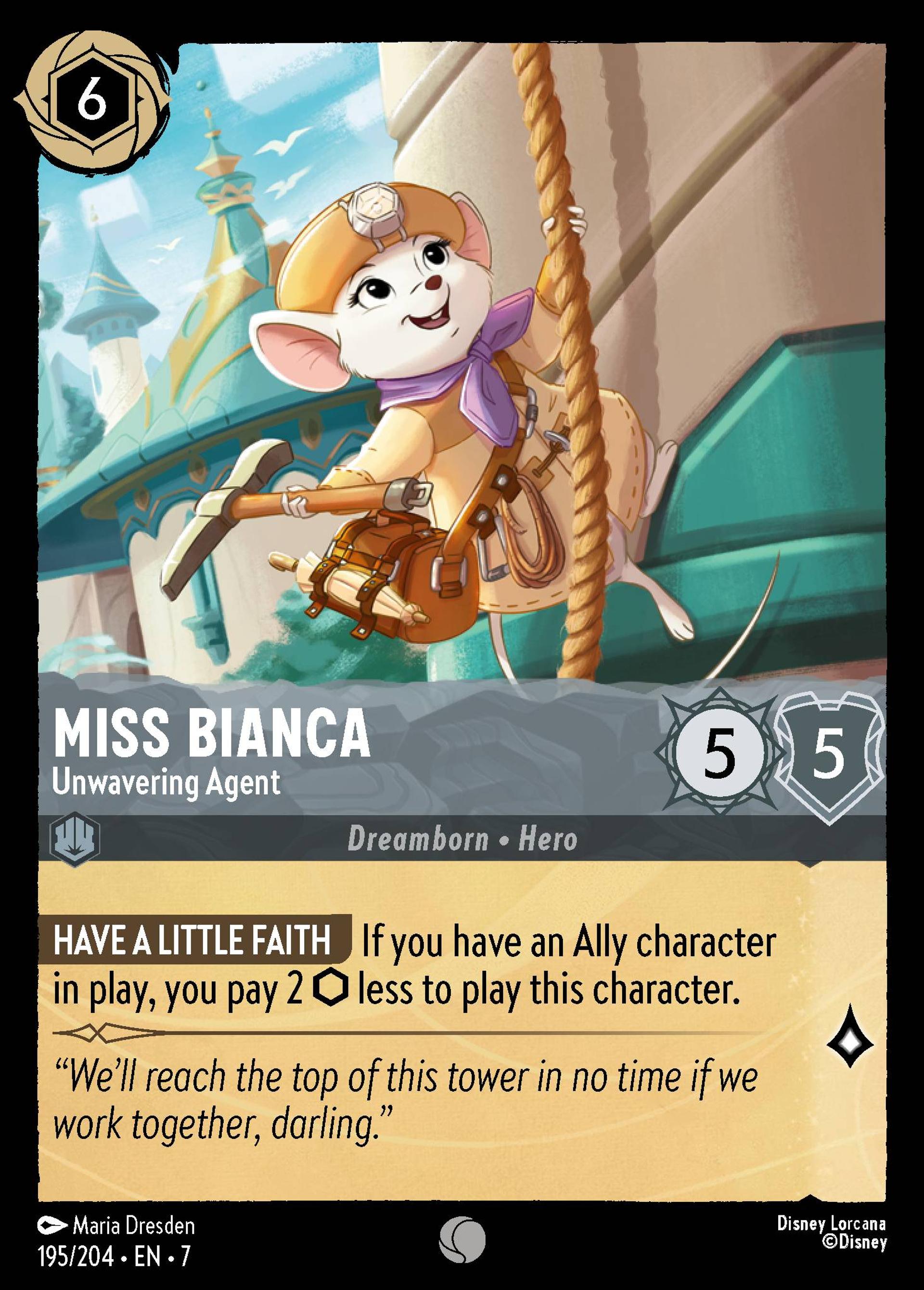 Miss Bianca - Unwavering Agent — Archazia's Island — Lorcana