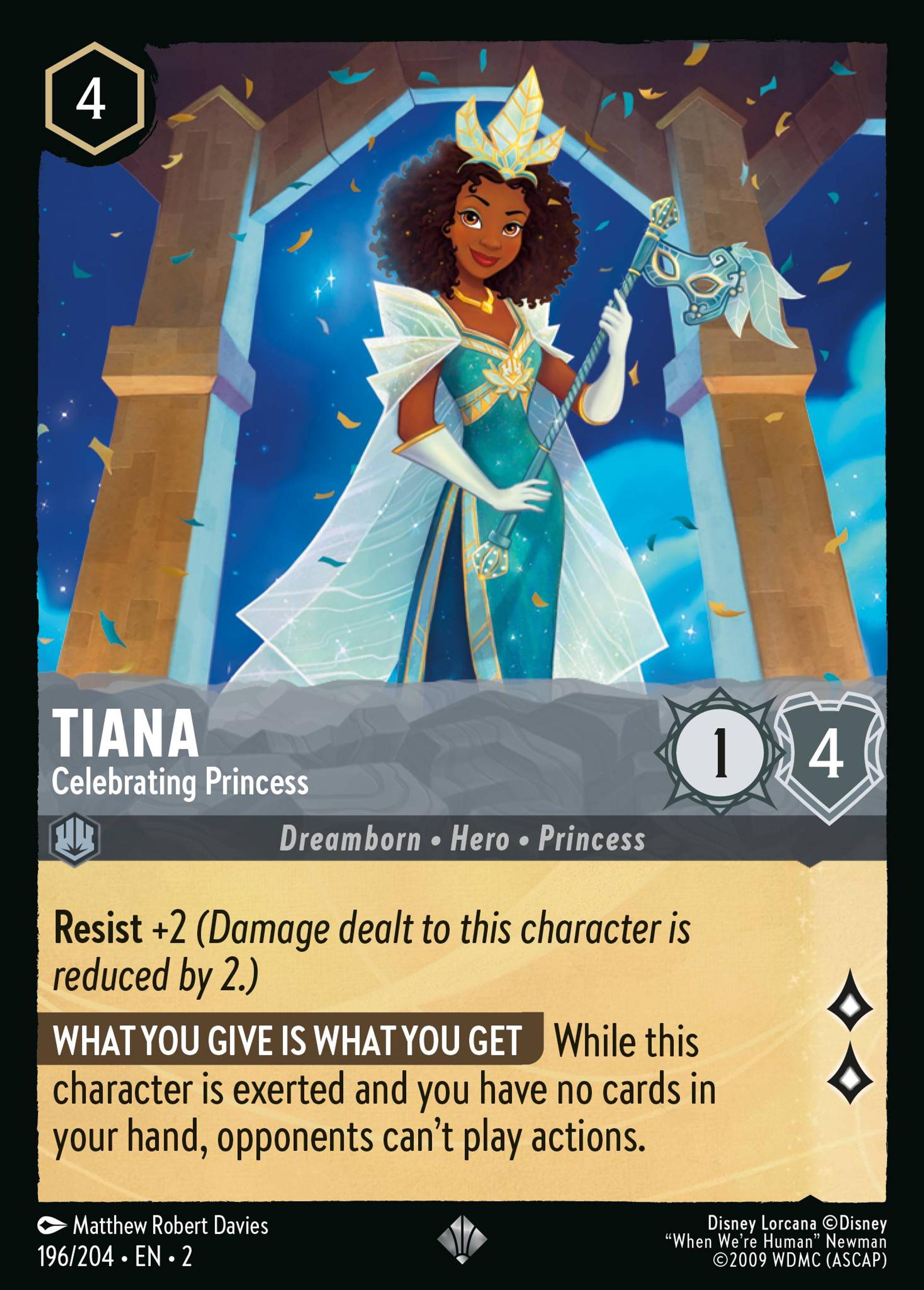Tiana - Celebrating Princess — Rise of the Floodborn — Lorcana