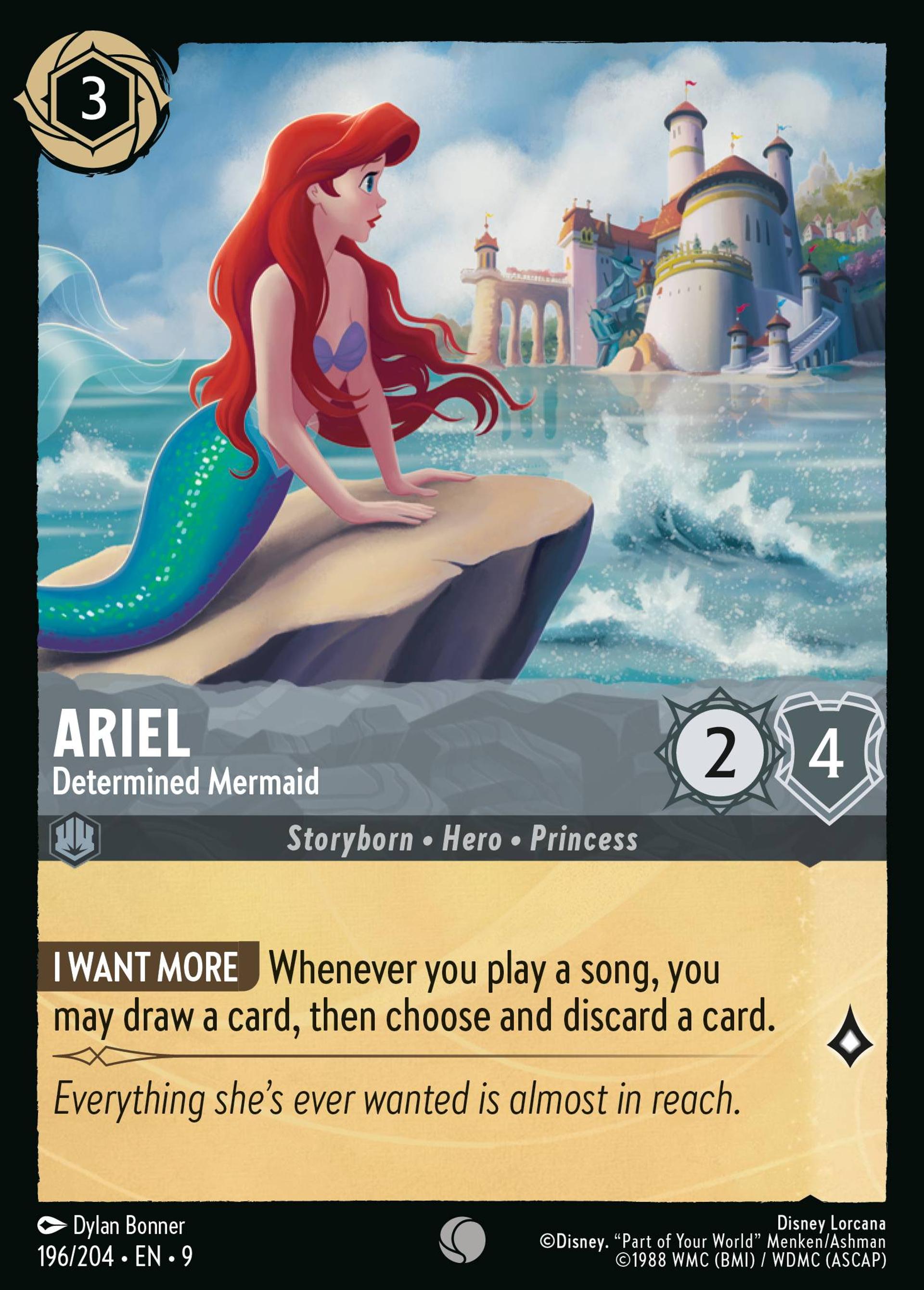 Ariel - Determined Mermaid — Fabled — Lorcana
