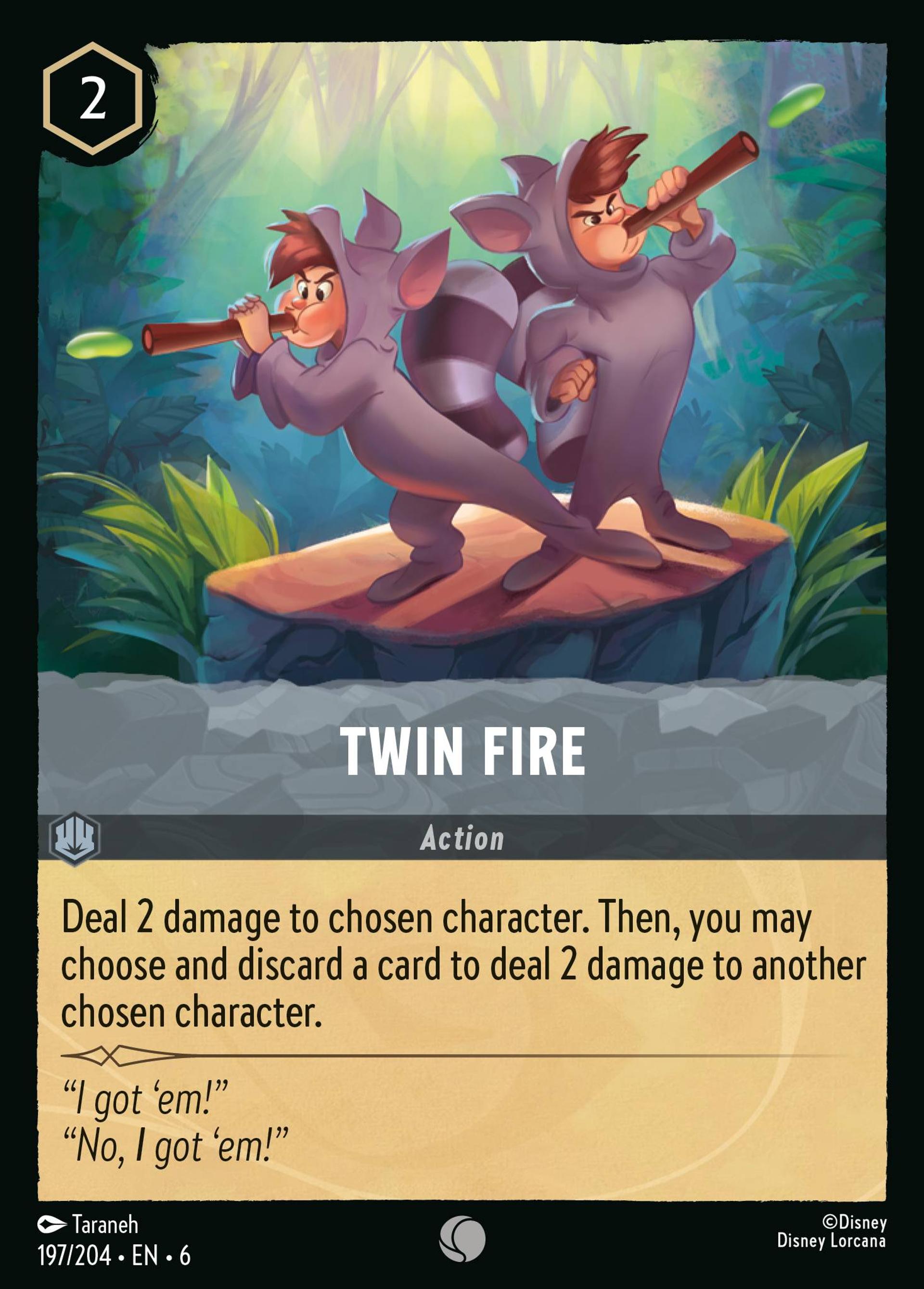 Twin Fire — Azurite Sea — Lorcana