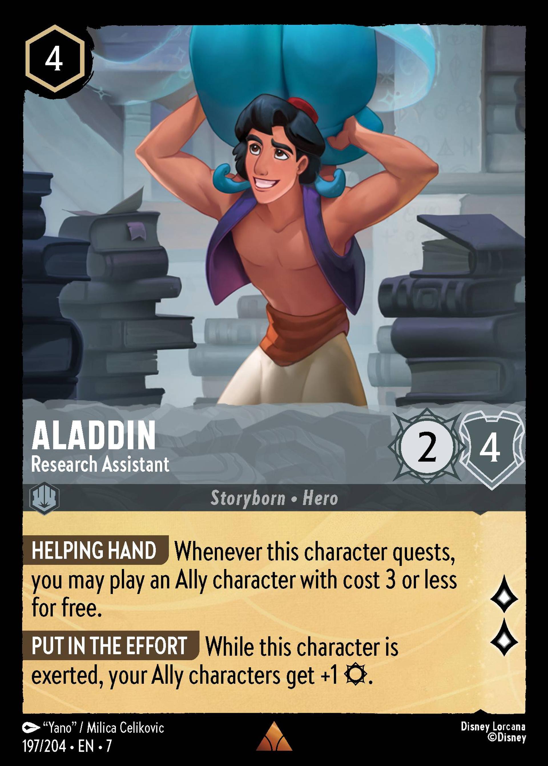 Aladdin - Research Assistant — Archazia's Island — Lorcana