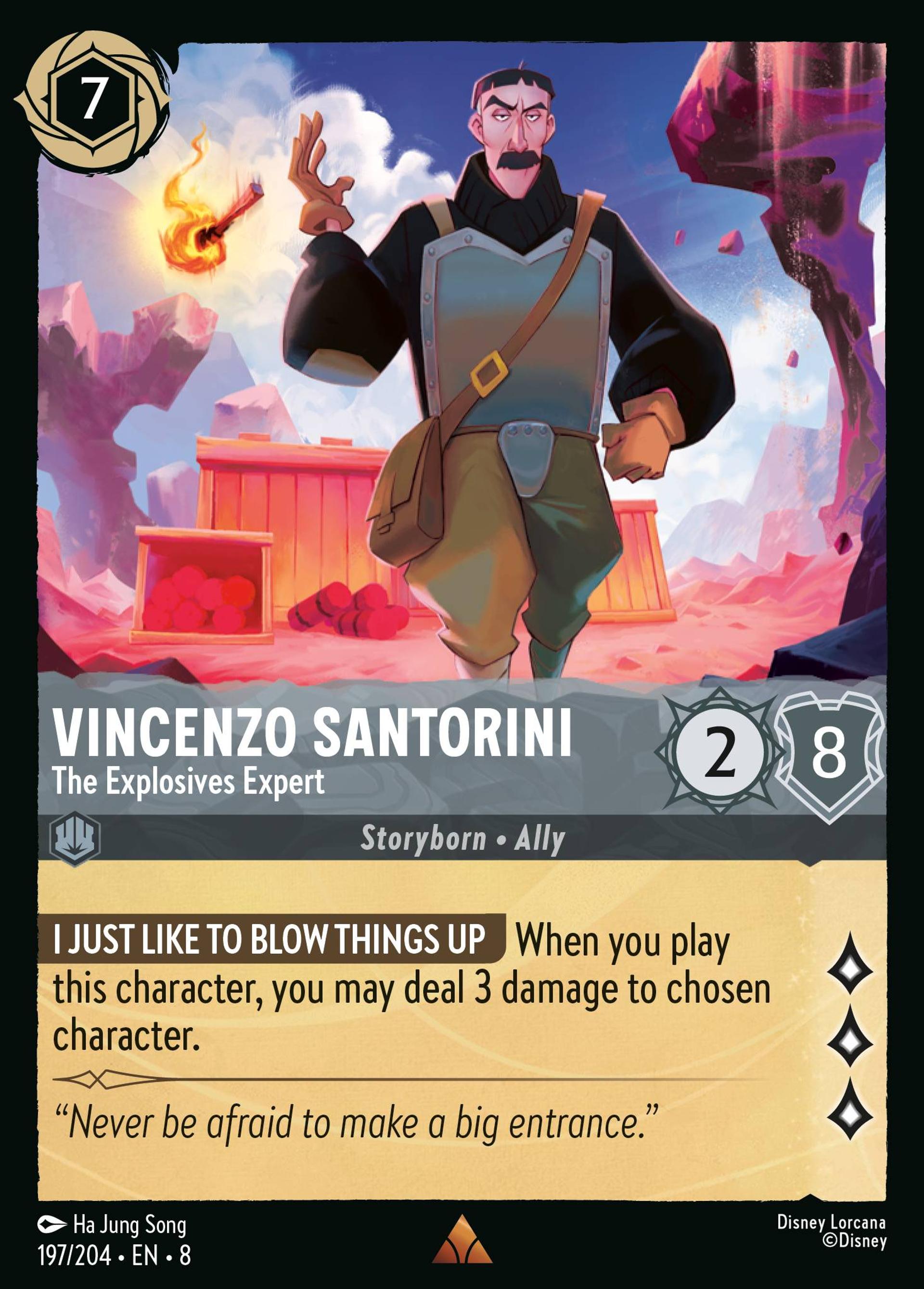 Vincenzo Santorini - The Explosives Expert — The Reign of Jafar — Lorcana