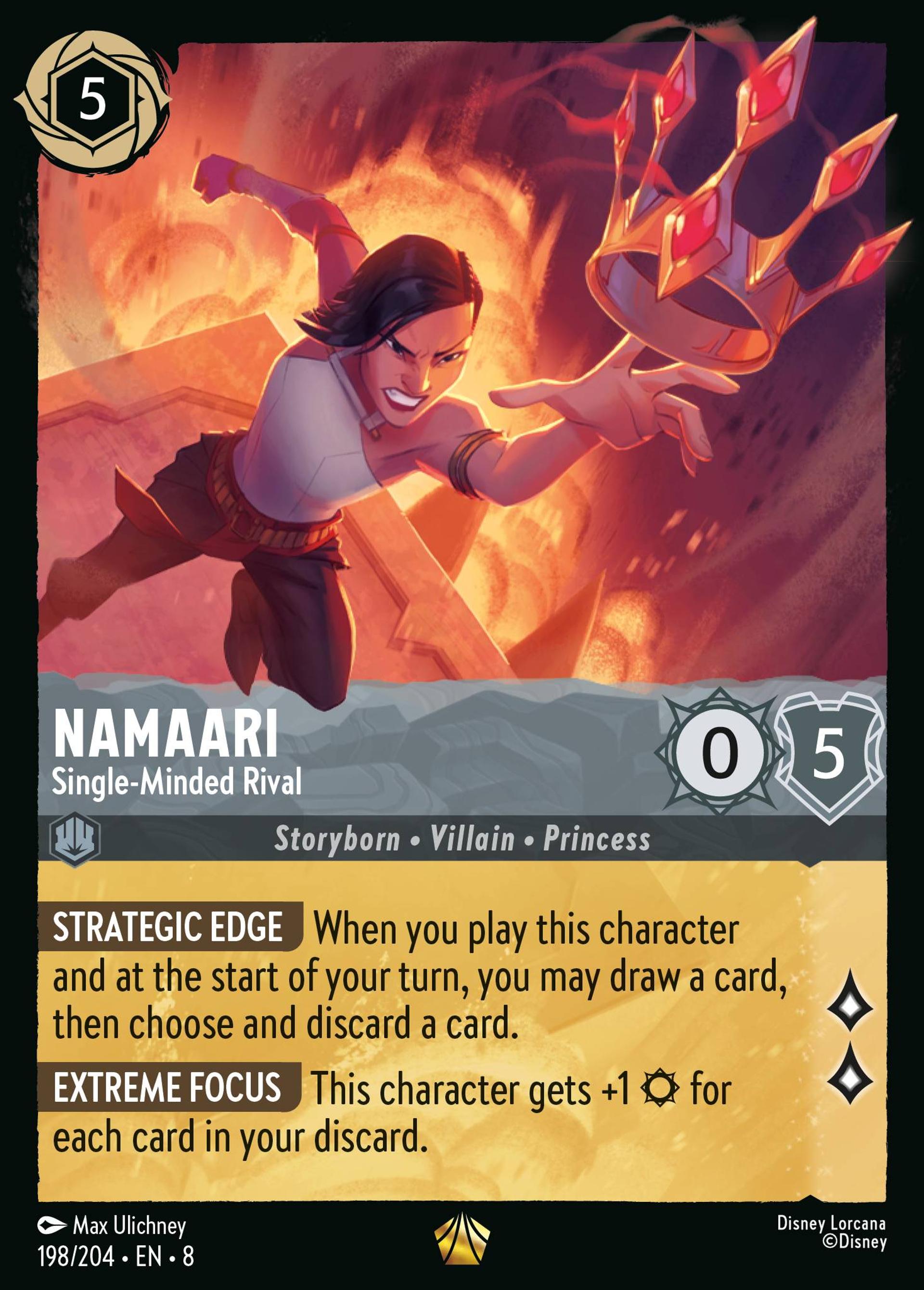 Namaari - Single-Minded Rival — The Reign of Jafar — Lorcana