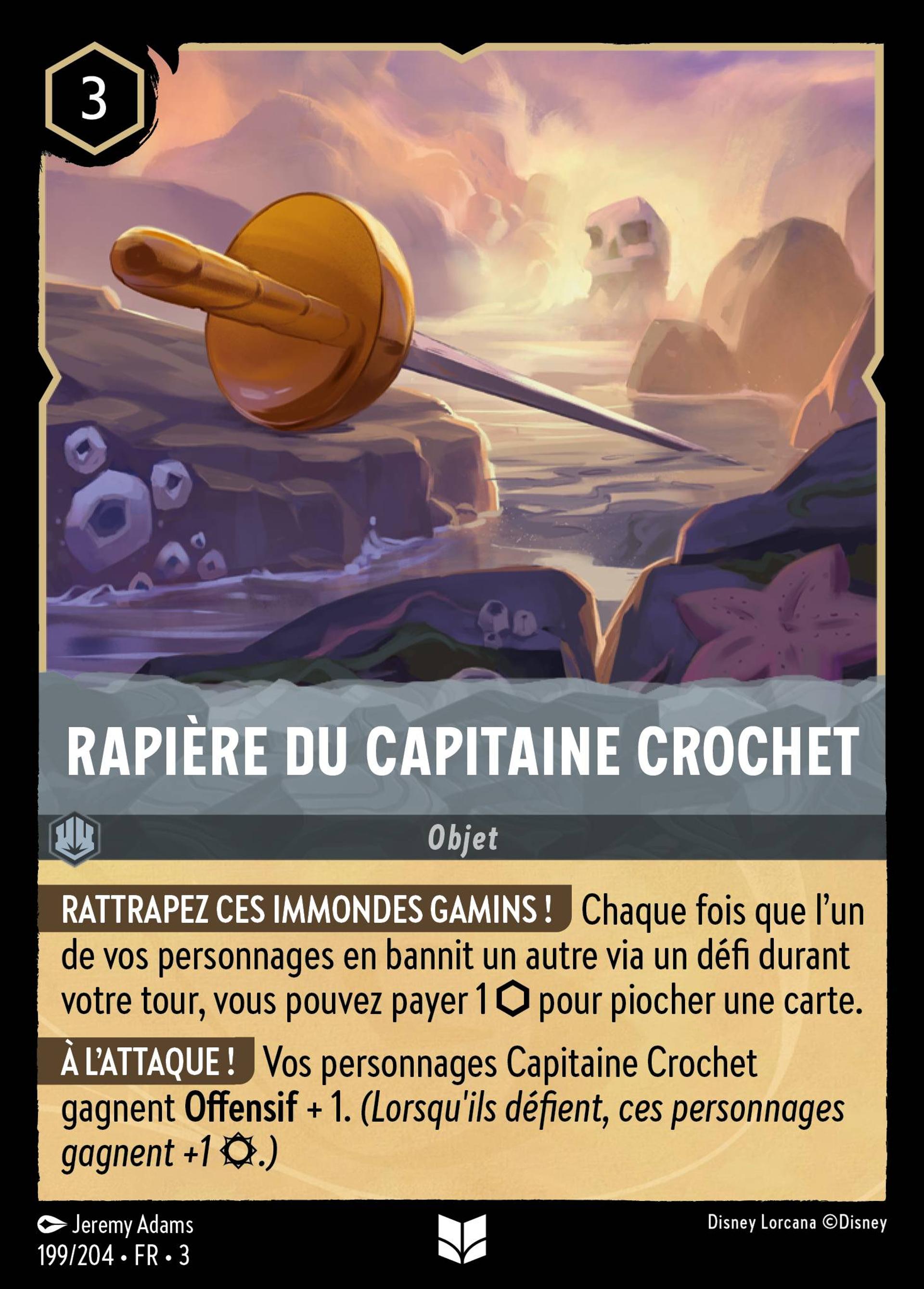 Rapière du Capitaine Crochet — Into the Inklands — Lorcana