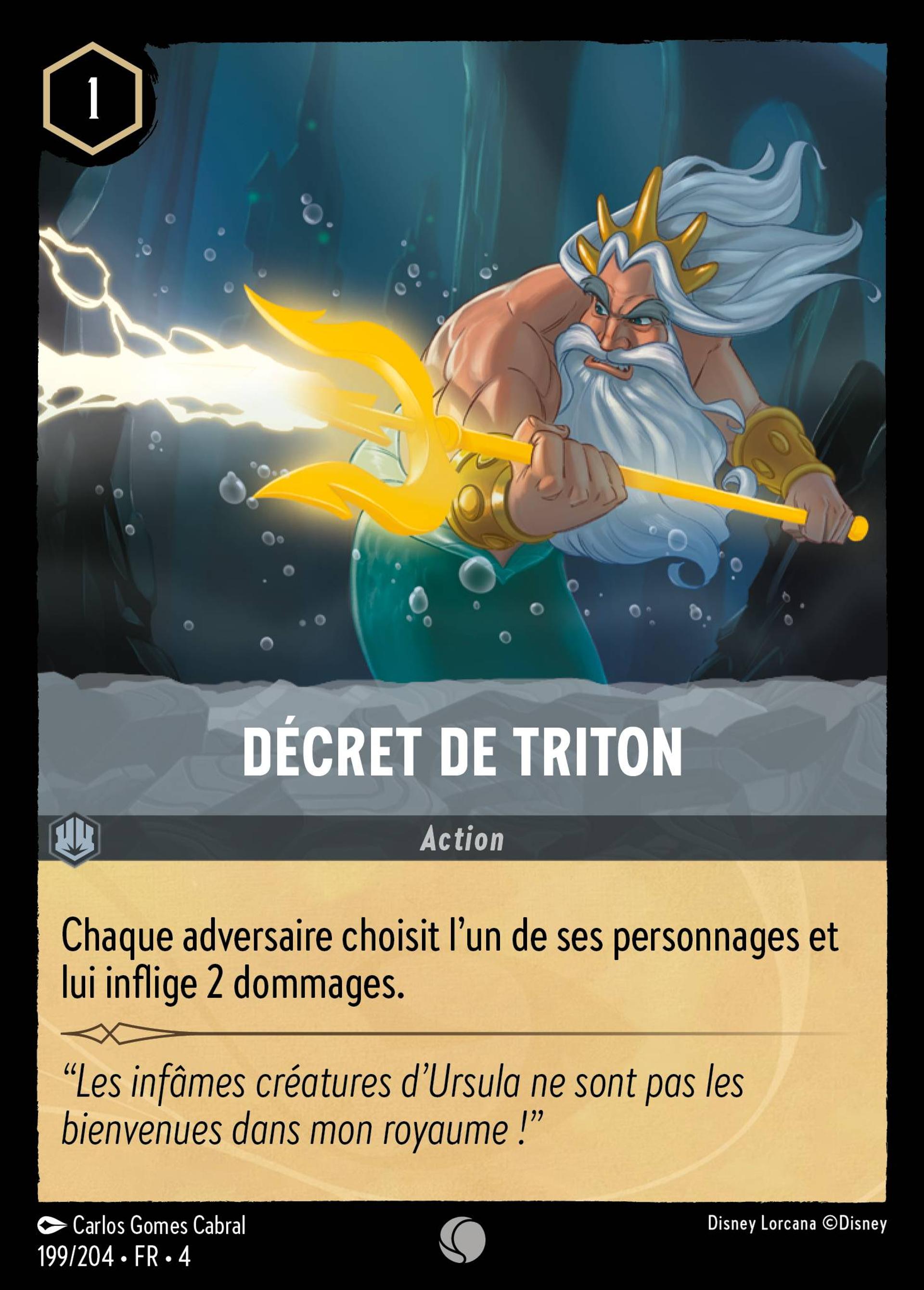 Décret de Triton — Ursula's Return — Lorcana