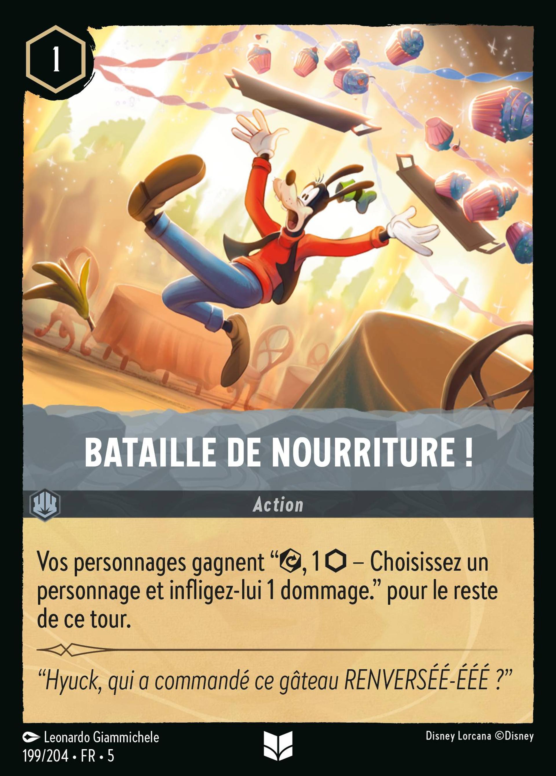 Bataille de nourriture ! — Shimmering Skies — Lorcana