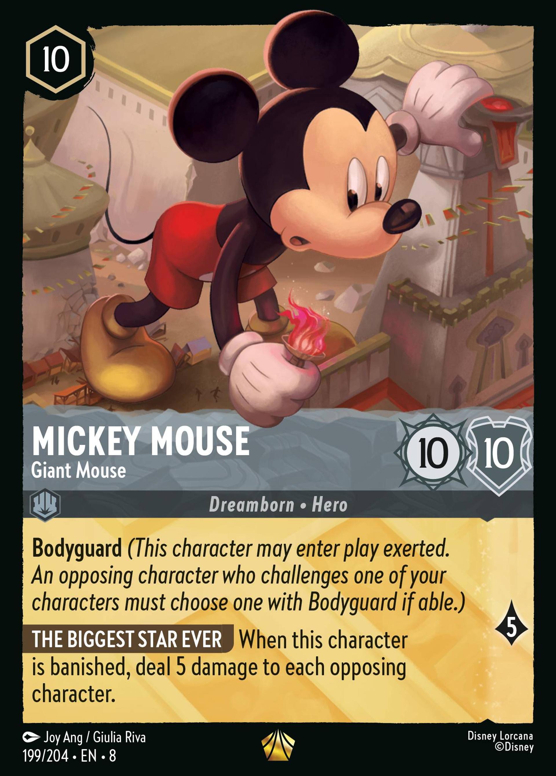 Mickey Mouse - Giant Mouse — The Reign of Jafar — Lorcana