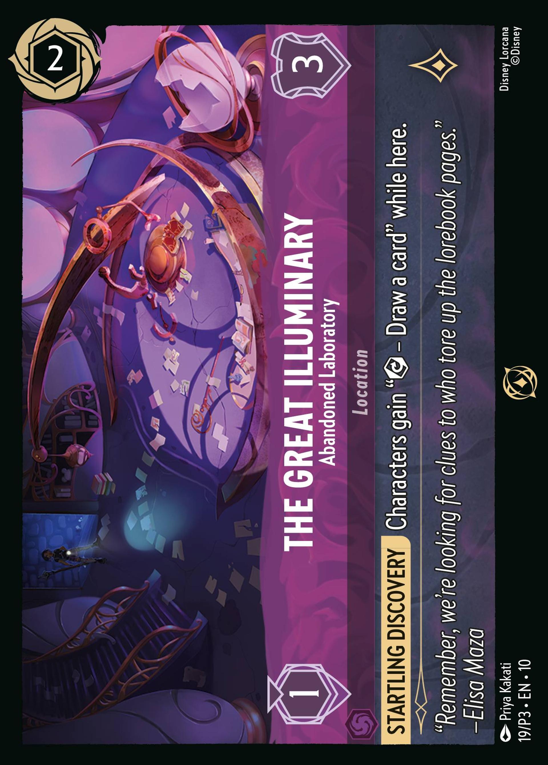 The Great Illuminary - Abandoned Laboratory — Promos - Year 3 — Lorcana