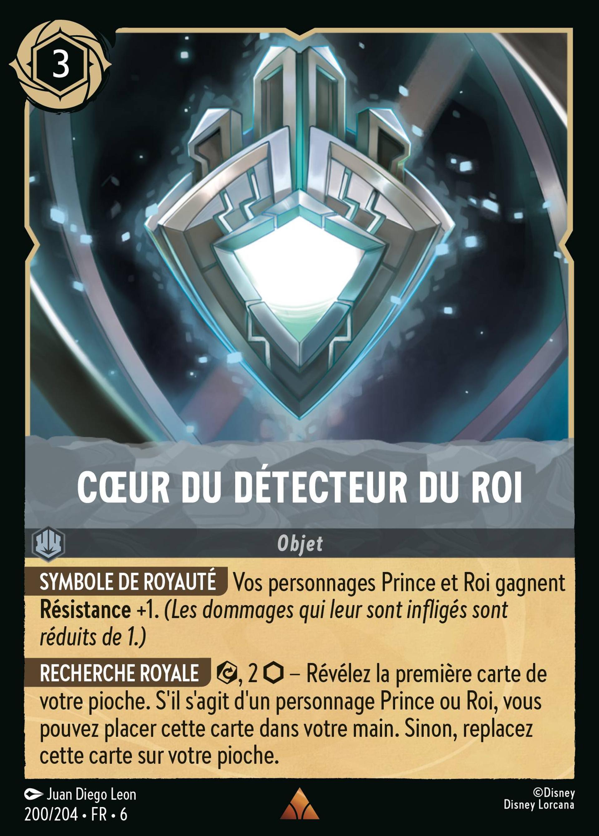 Cœur du détecteur du roi — Azurite Sea — Lorcana