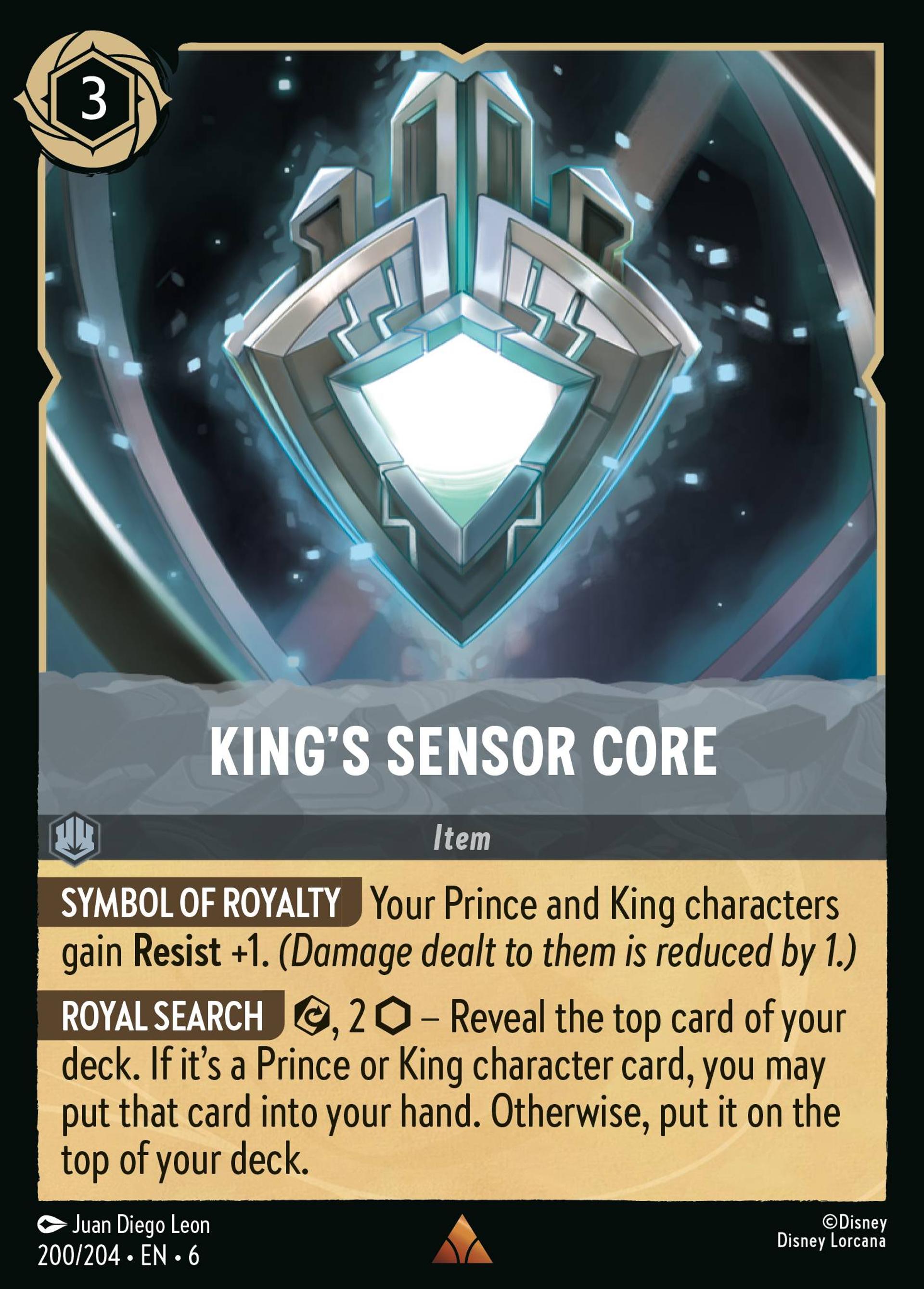 King's Sensor Core — Azurite Sea — Lorcana