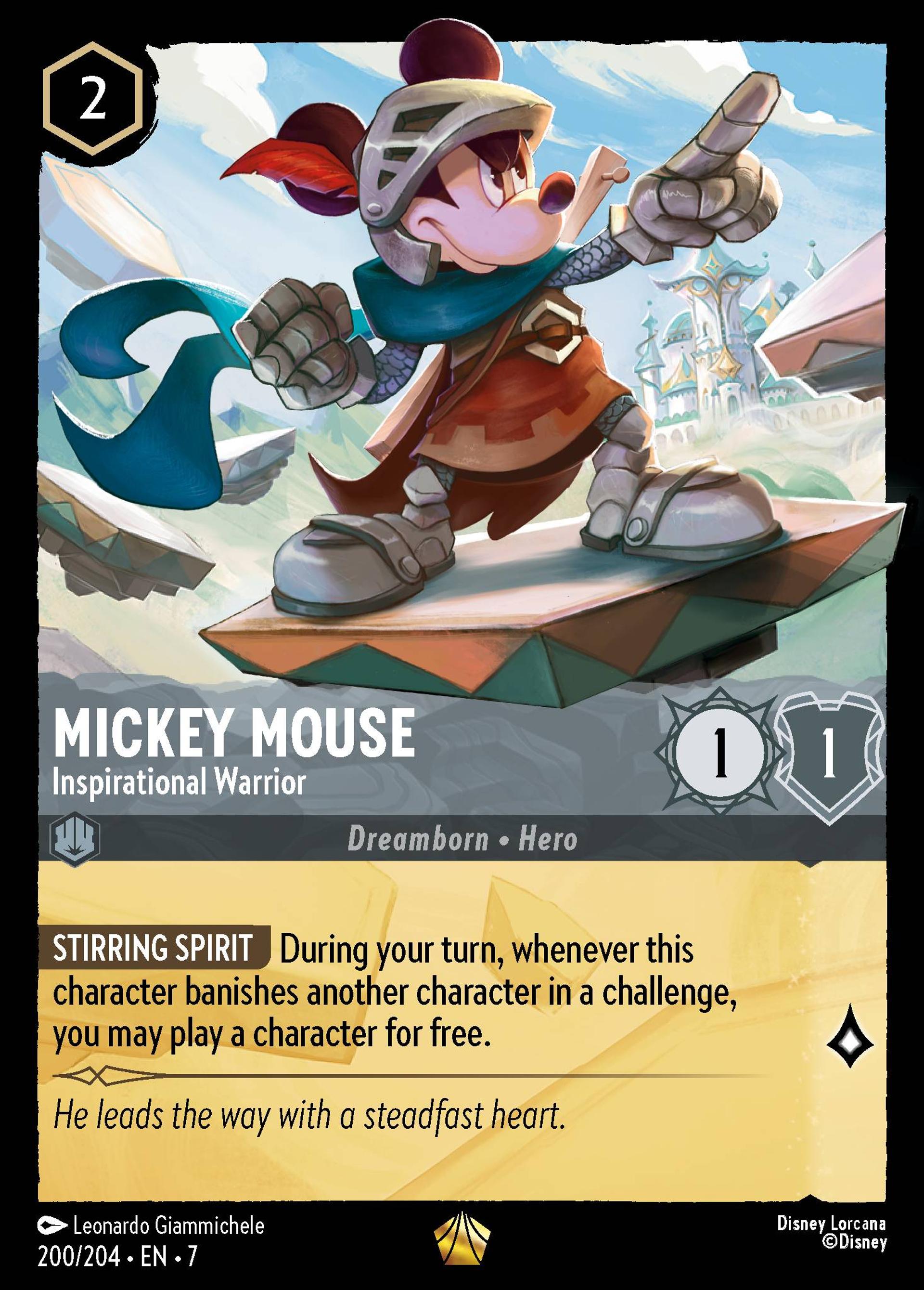 Mickey Mouse - Combattant exaltant — Archazia's Island — Lorcana