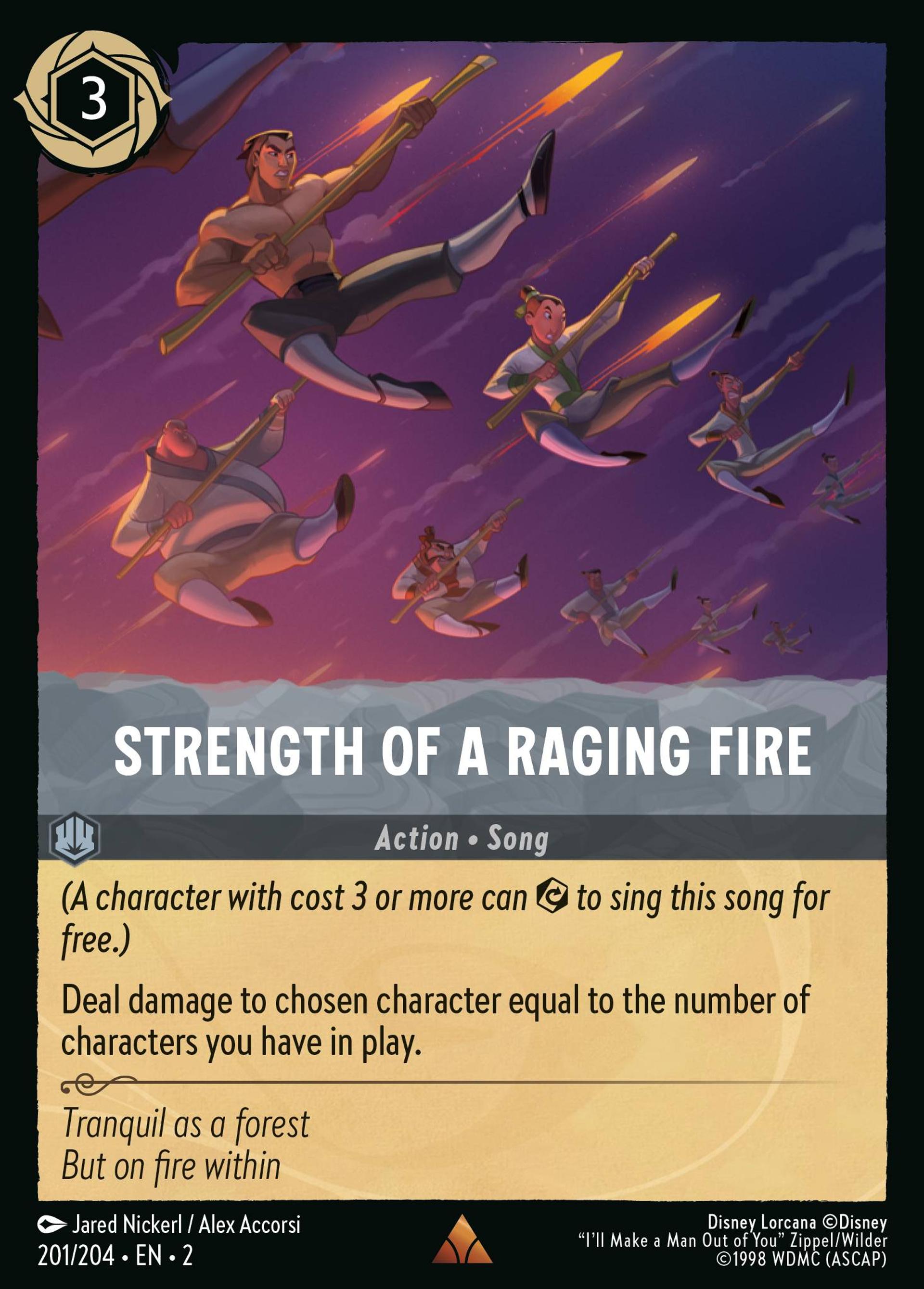 Strength of a Raging Fire — Rise of the Floodborn — Lorcana