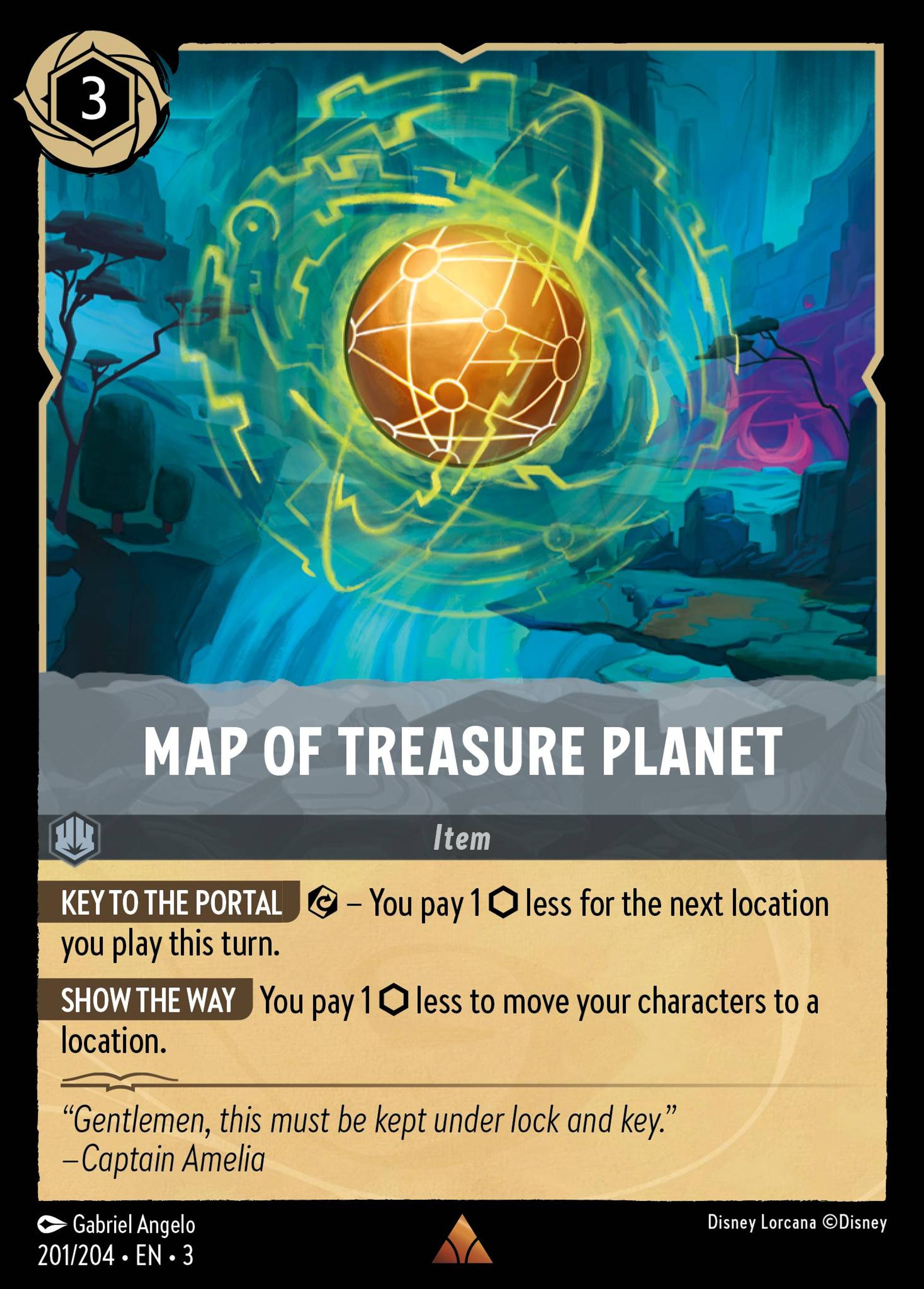 Carte de la Planète au Trésor — Into the Inklands — Lorcana