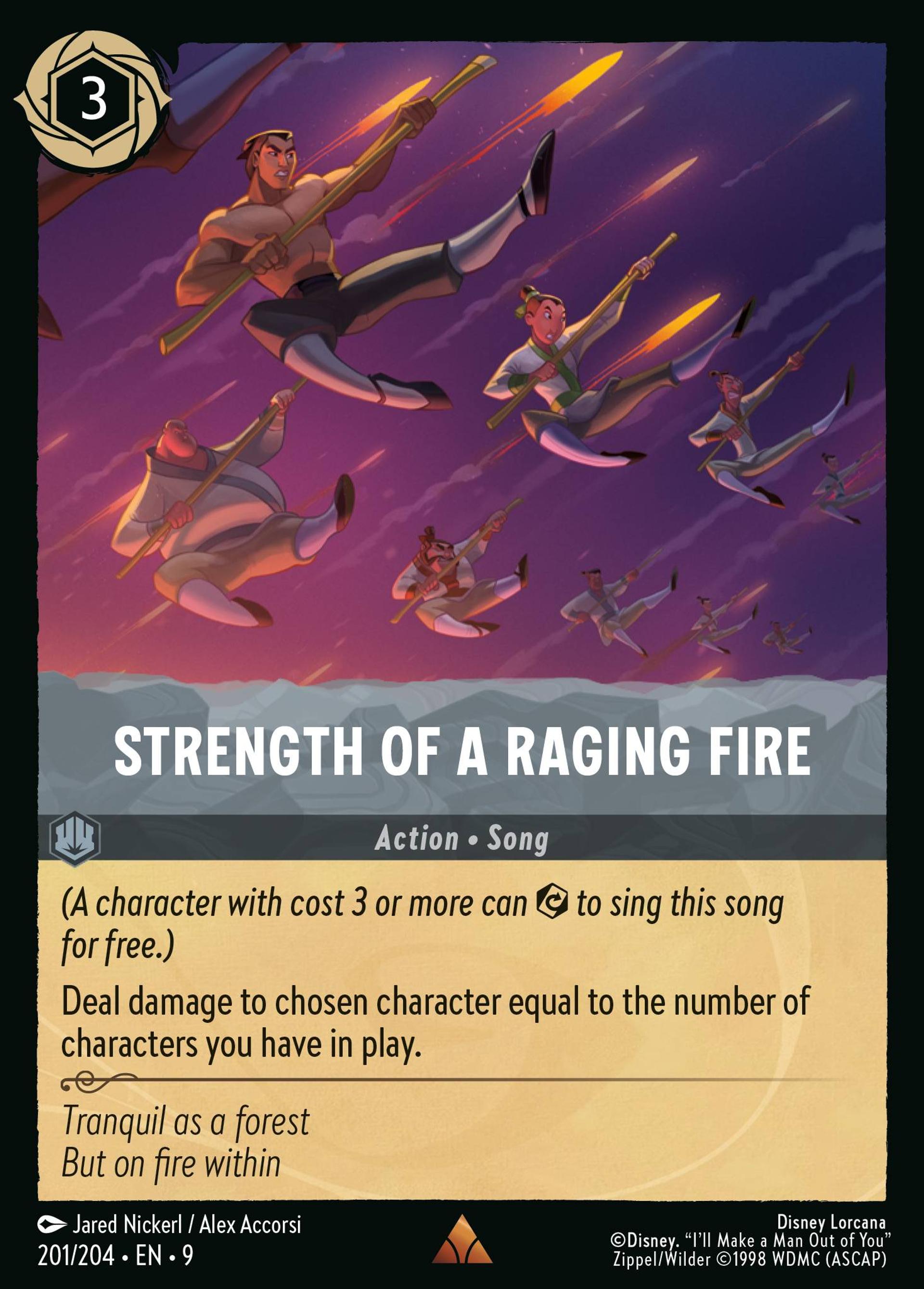 Strength of a Raging Fire — Fabled — Lorcana