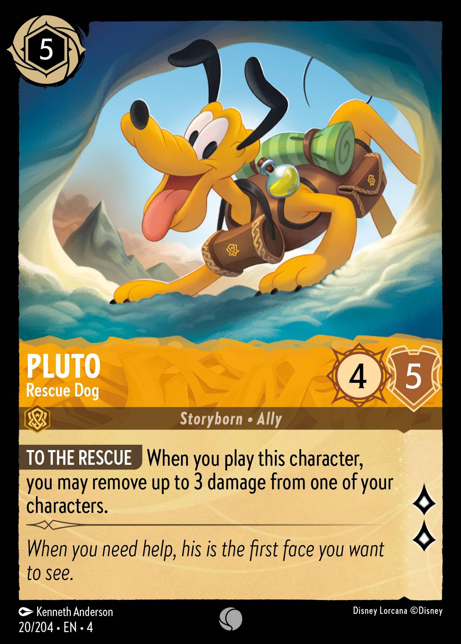 Pluto - Rescue Dog — Ursula's Return — Lorcana