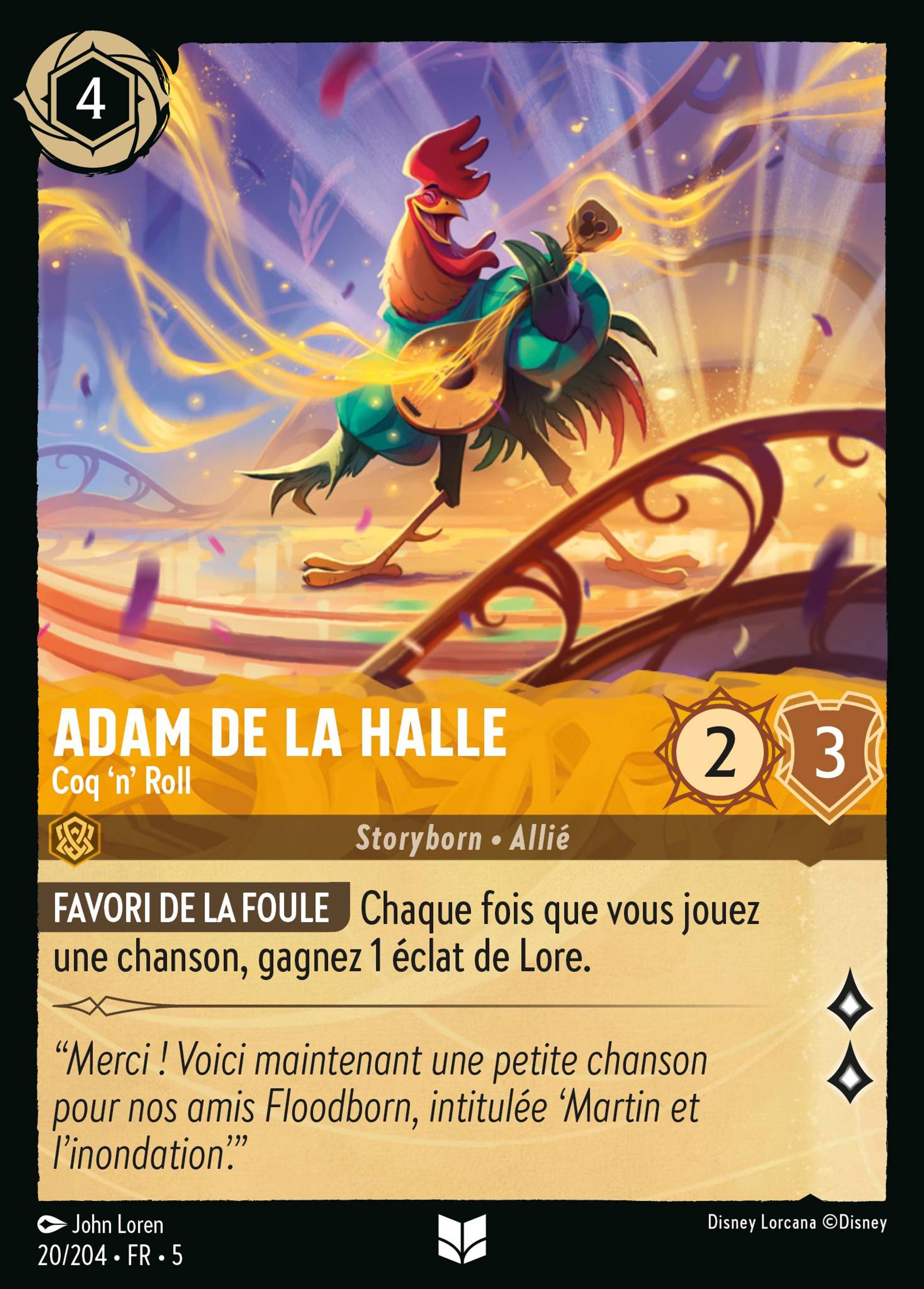 Adam de la Halle - Coq 'n' Roll — Shimmering Skies — Lorcana