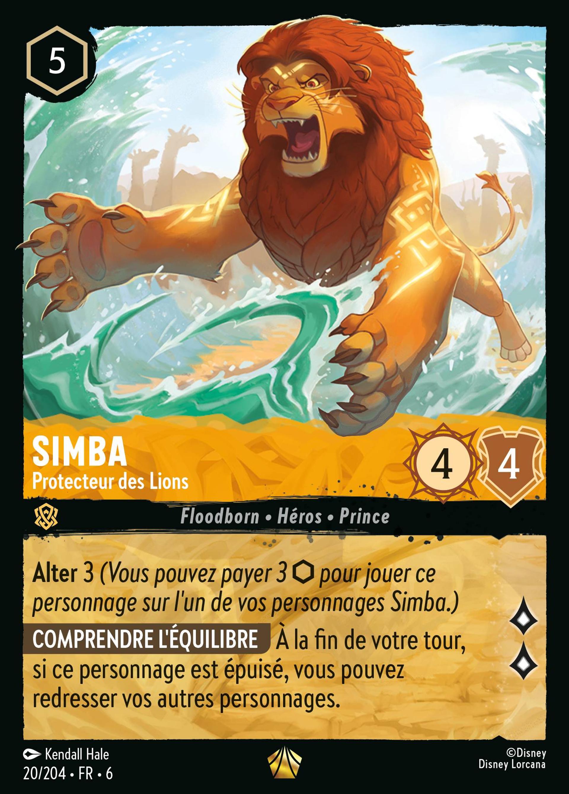 Simba - Protecteur des Lions — Azurite Sea — Lorcana