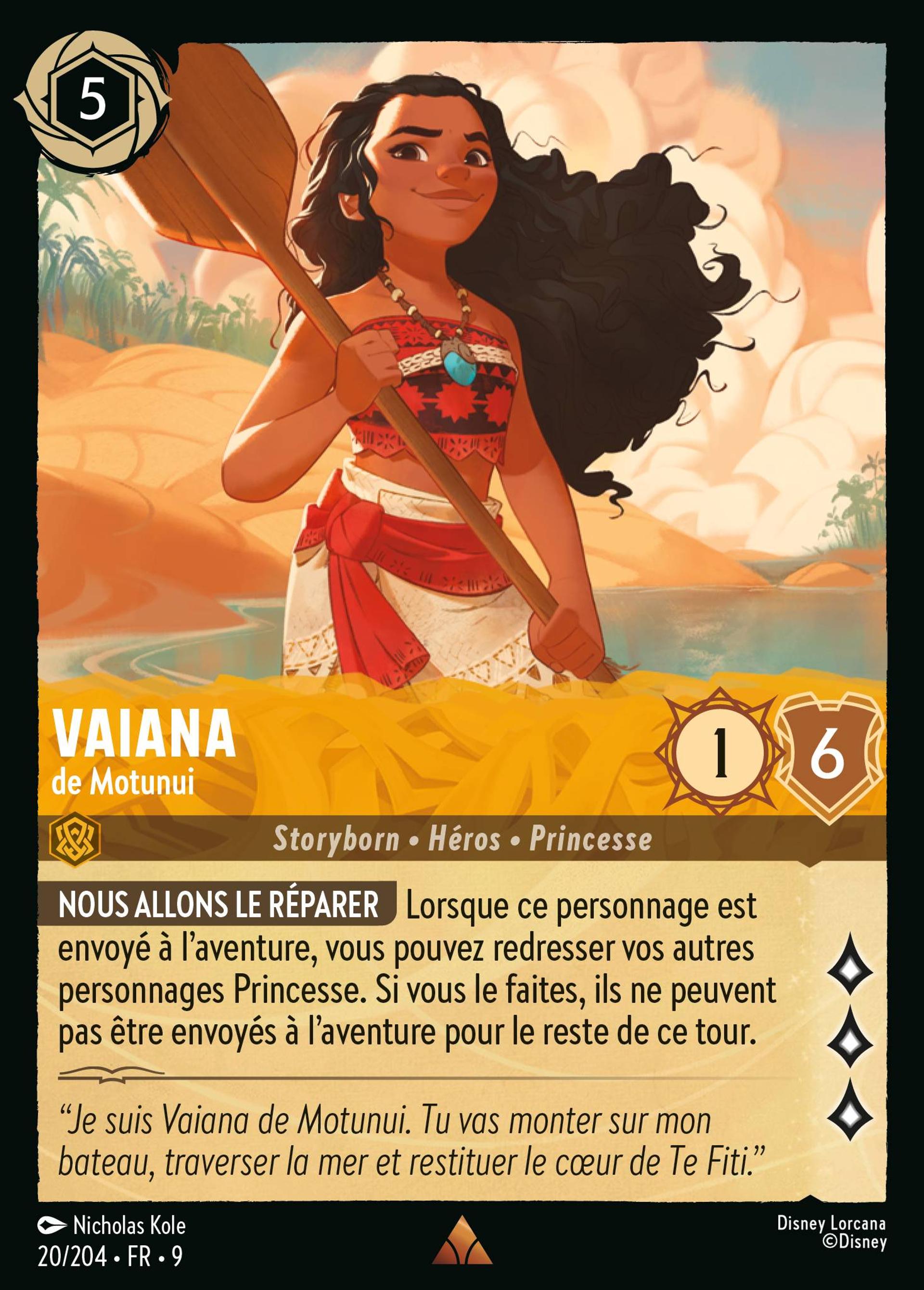 Vaiana - de Motunui — Fabled — Lorcana