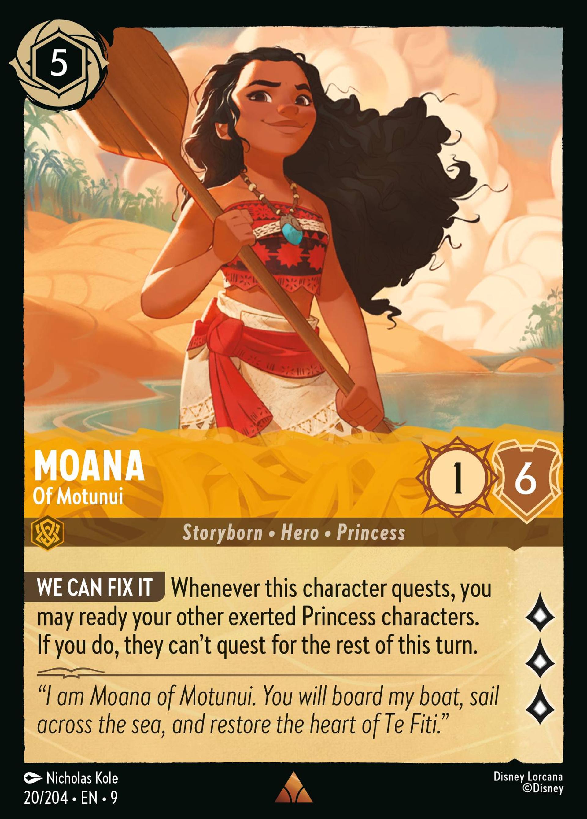 Moana - Of Motunui — Fabled — Lorcana