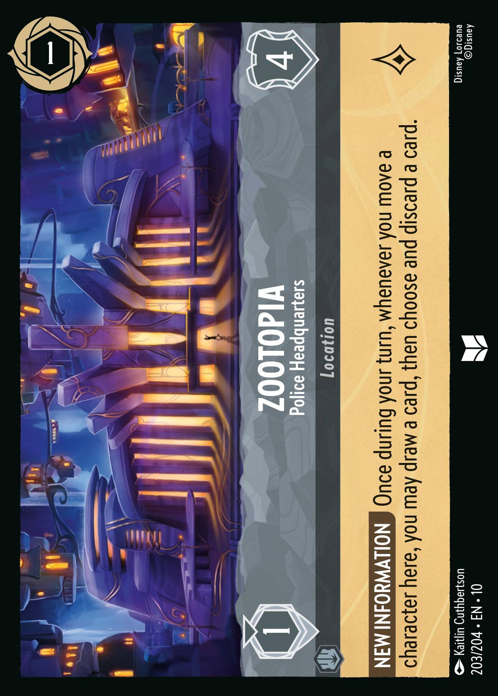 Zootopia - Police Headquarters — Whispers in the Well — Lorcana