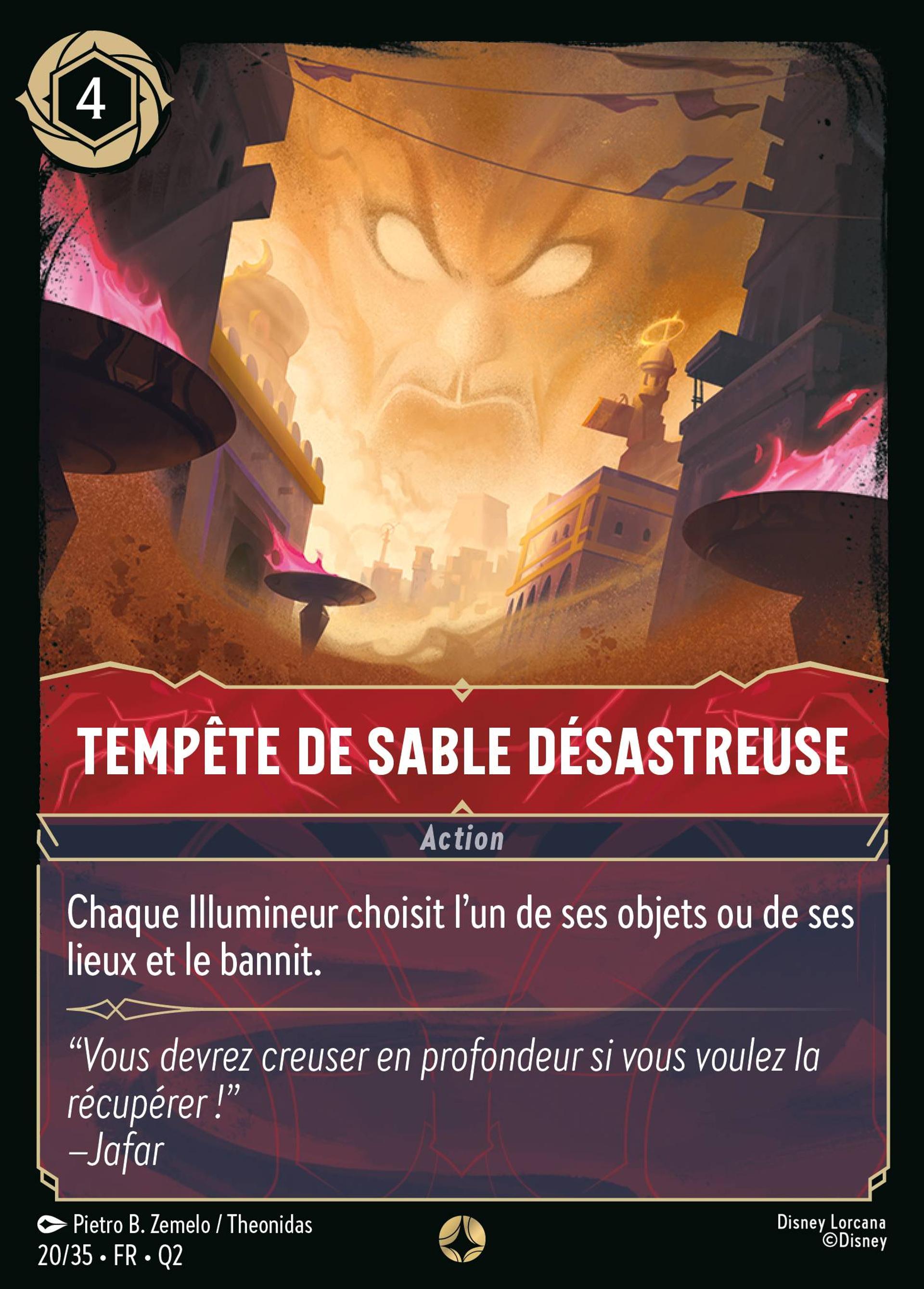 Tempête de sable désastreuse — Illumineer's Quest: Palace Heist — Lorcana