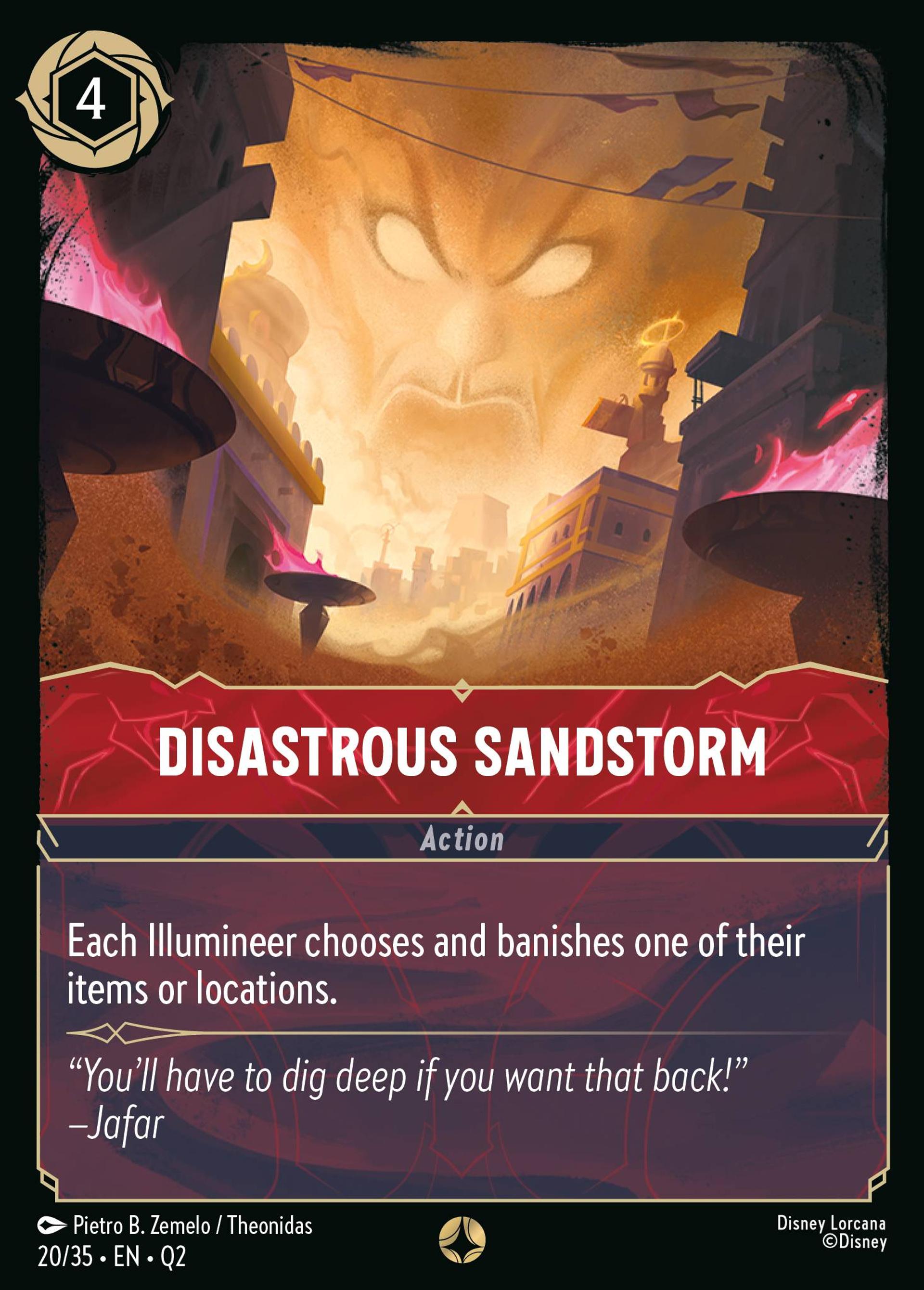 Disastrous Sandstorm — Illumineer's Quest: Palace Heist — Lorcana