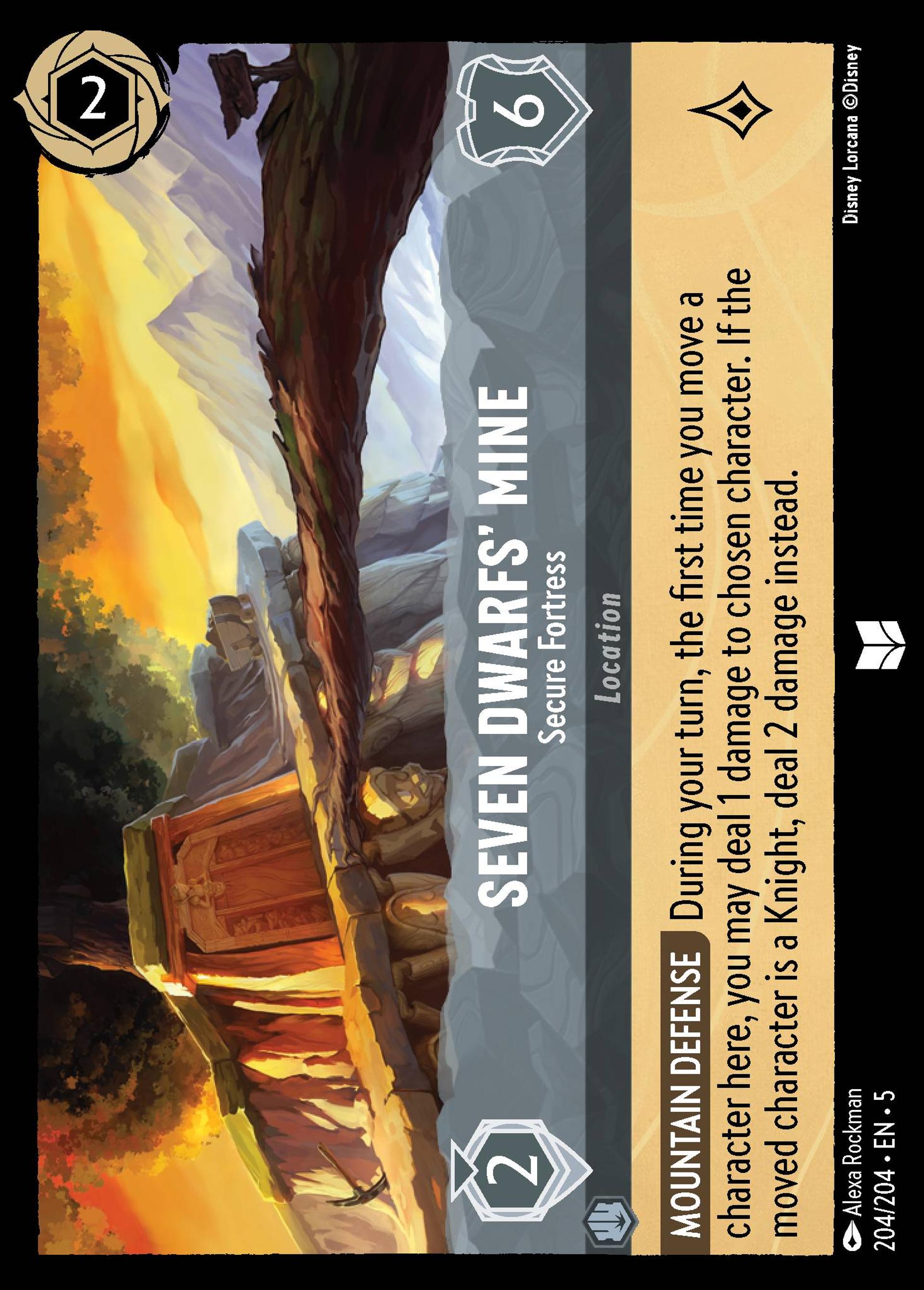 Seven Dwarfs' Mine - Secure Fortress — Shimmering Skies — Lorcana