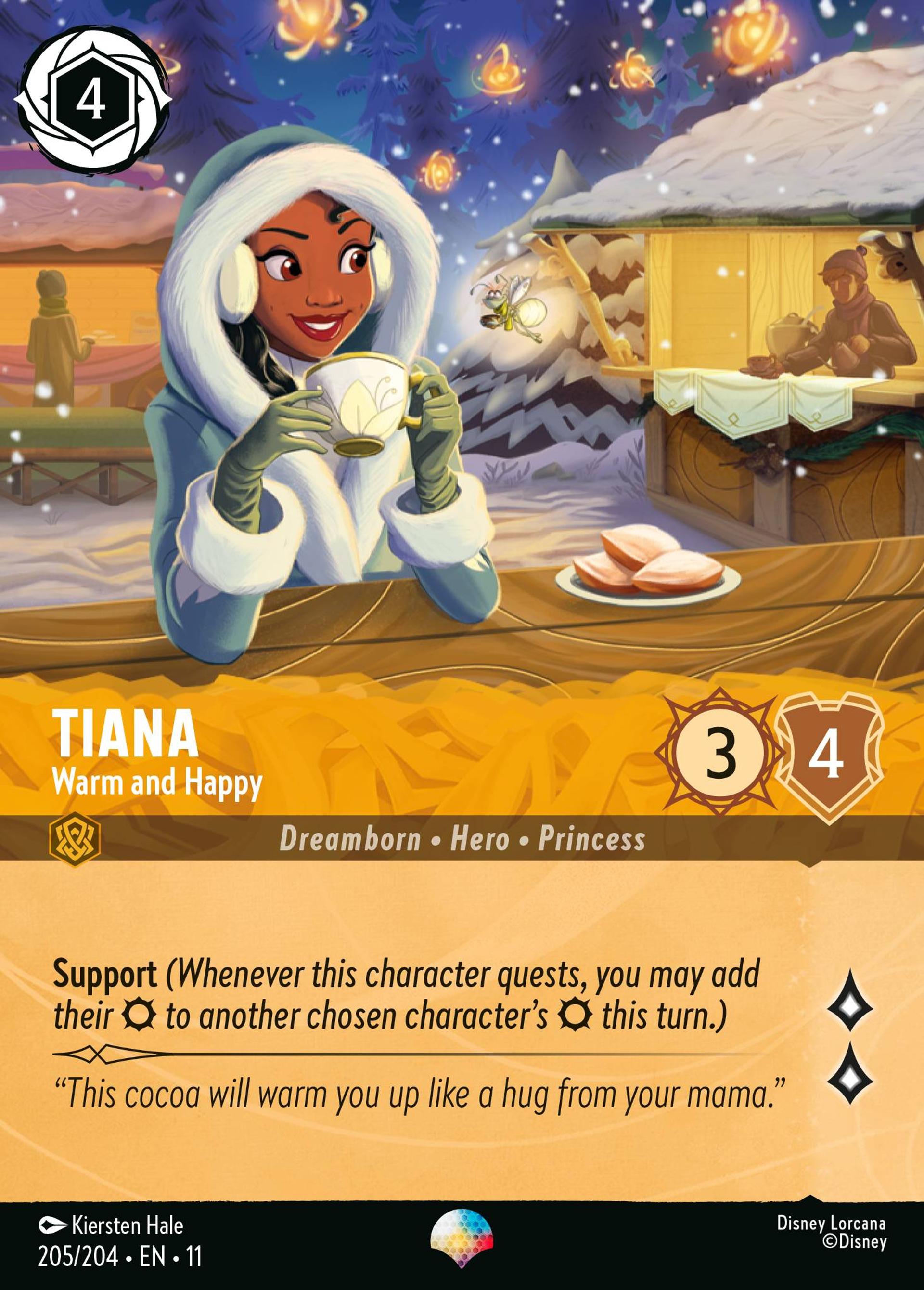 Tiana - Réchauffée et heureuse — Winterspell — Lorcana