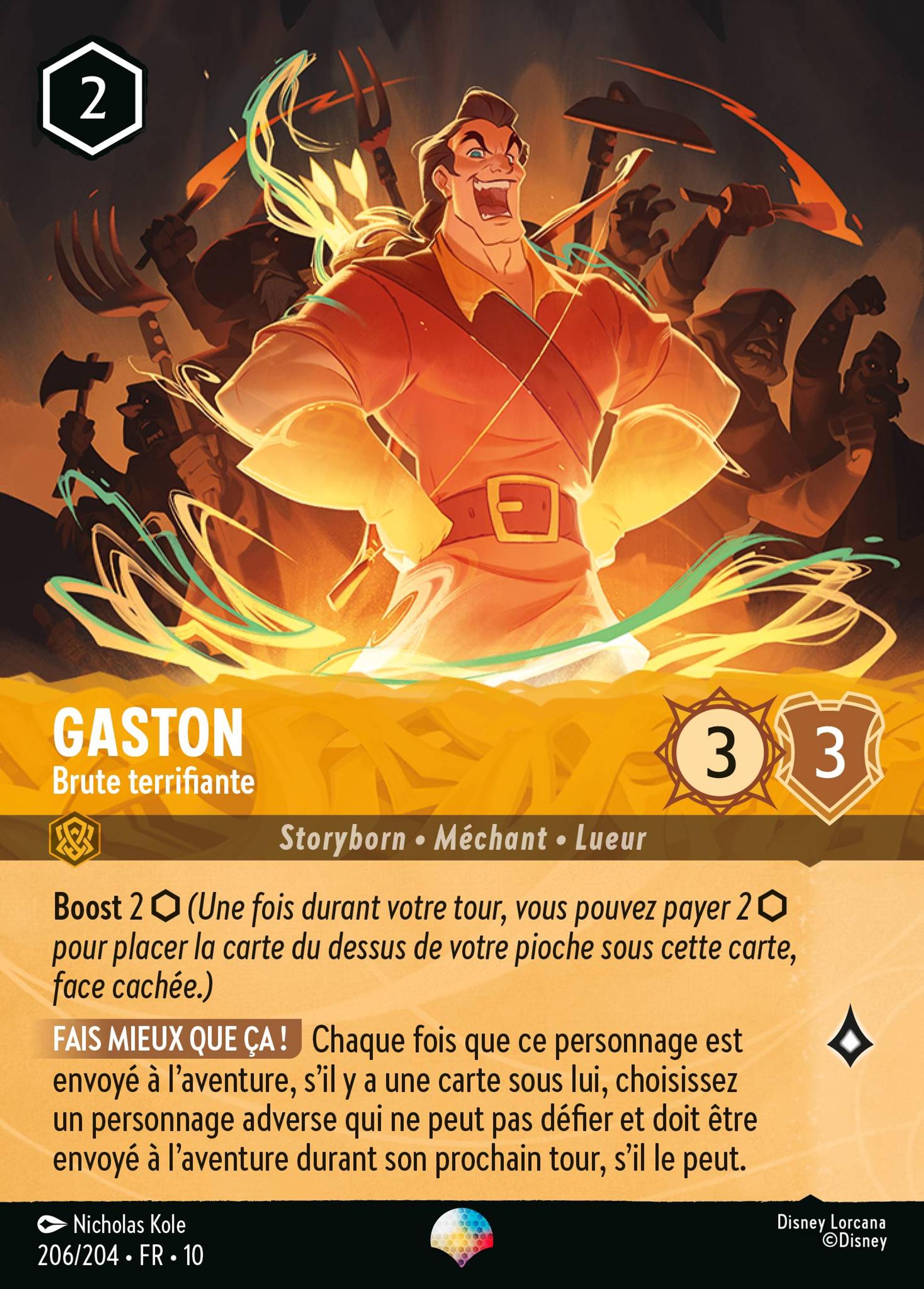 Gaston - Brute terrifiante — Whispers in the Well — Lorcana