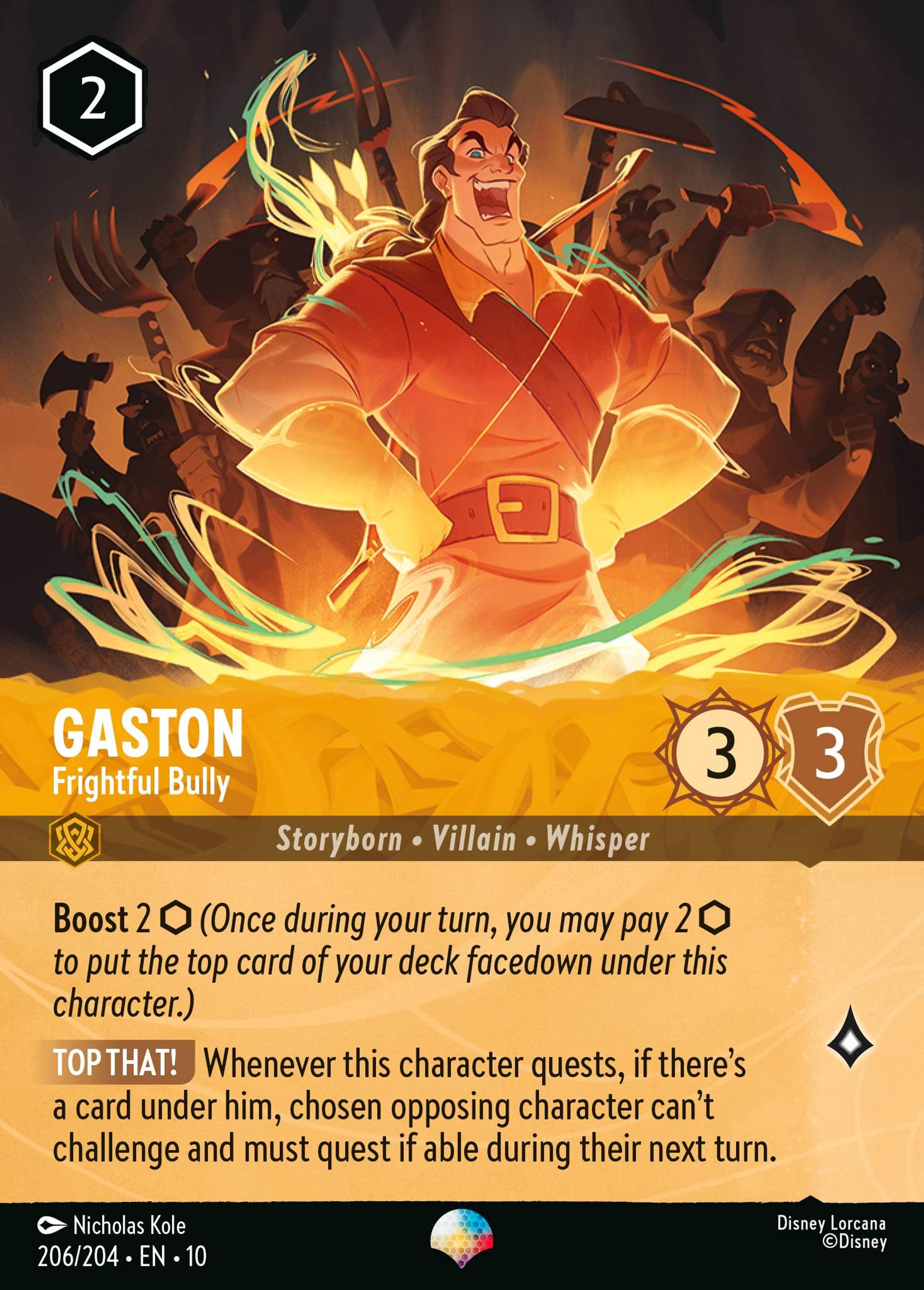 Gaston - Frightful Bully — Whispers in the Well — Lorcana