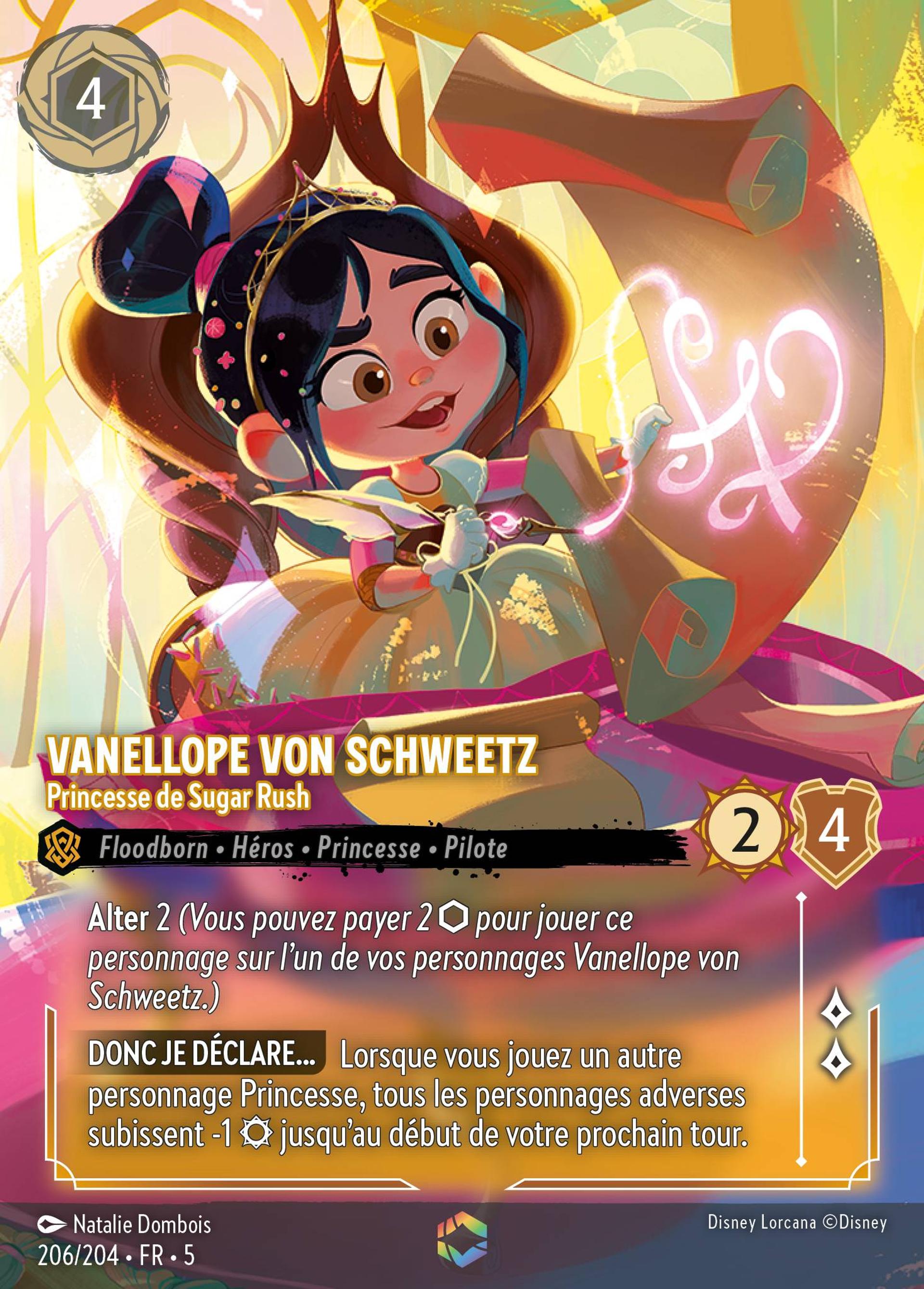 Vanellope von Schweetz - Princesse de Sugar Rush — Shimmering Skies — Lorcana