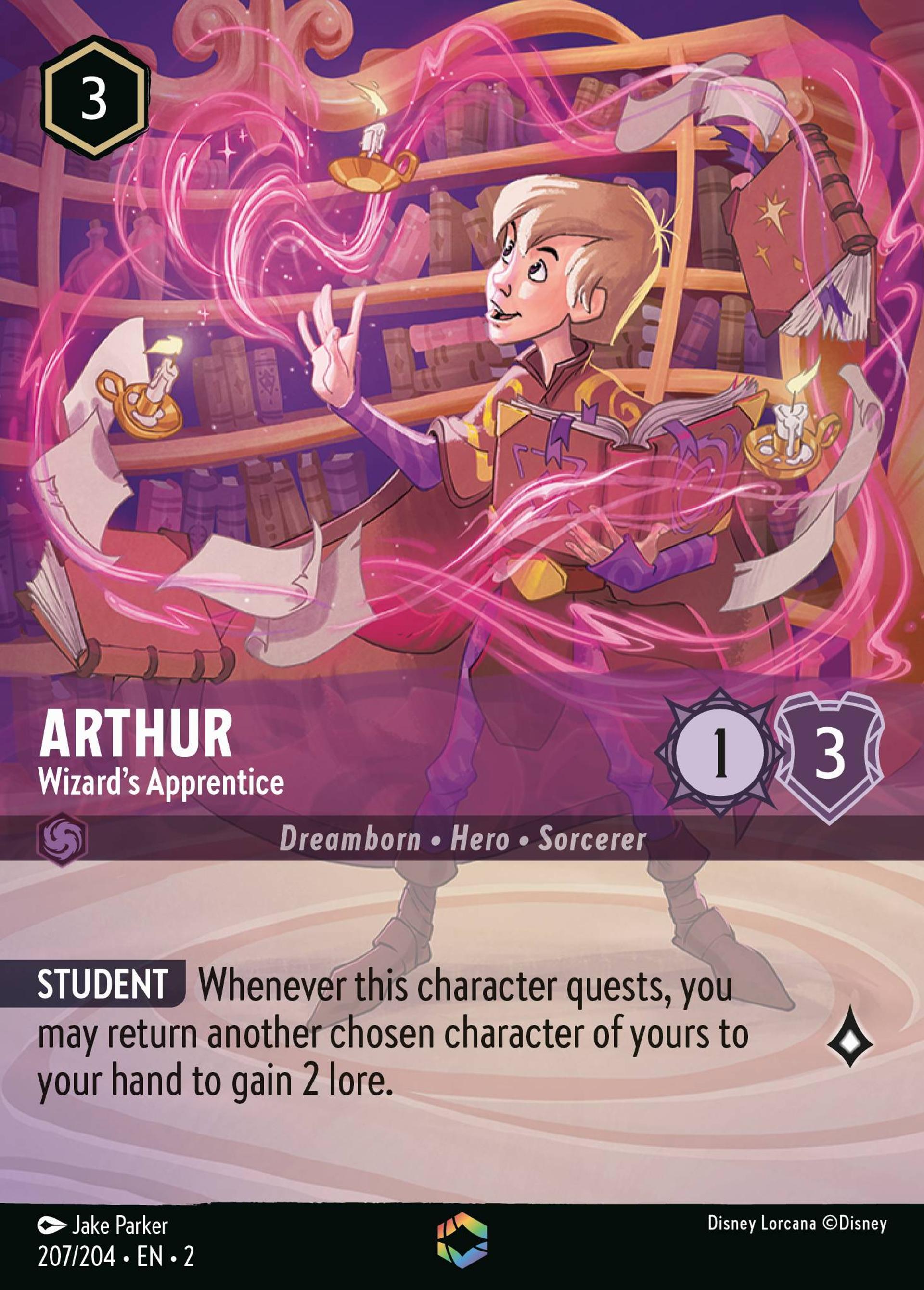 Arthur - Wizard's Apprentice — Rise of the Floodborn — Lorcana