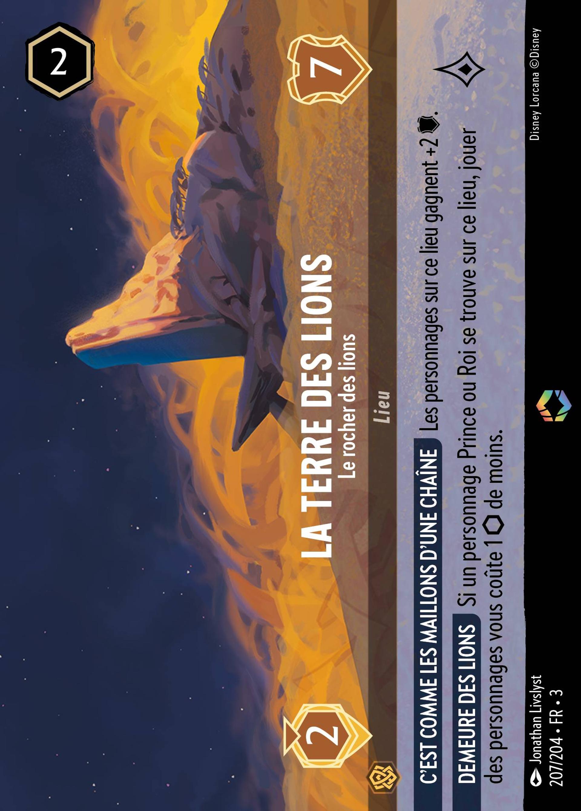 La Terre des Lions - Le rocher des lions — Into the Inklands — Lorcana