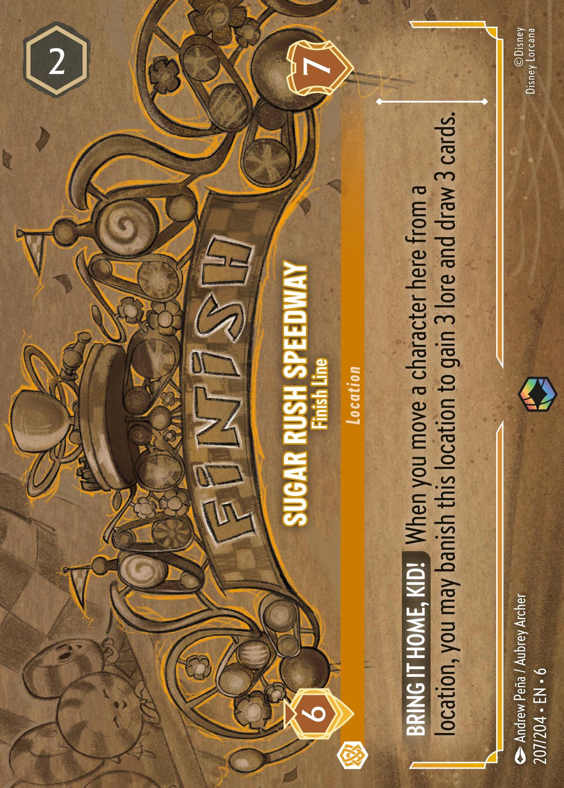 Sugar Rush Speedway - Finish Line — Azurite Sea — Lorcana