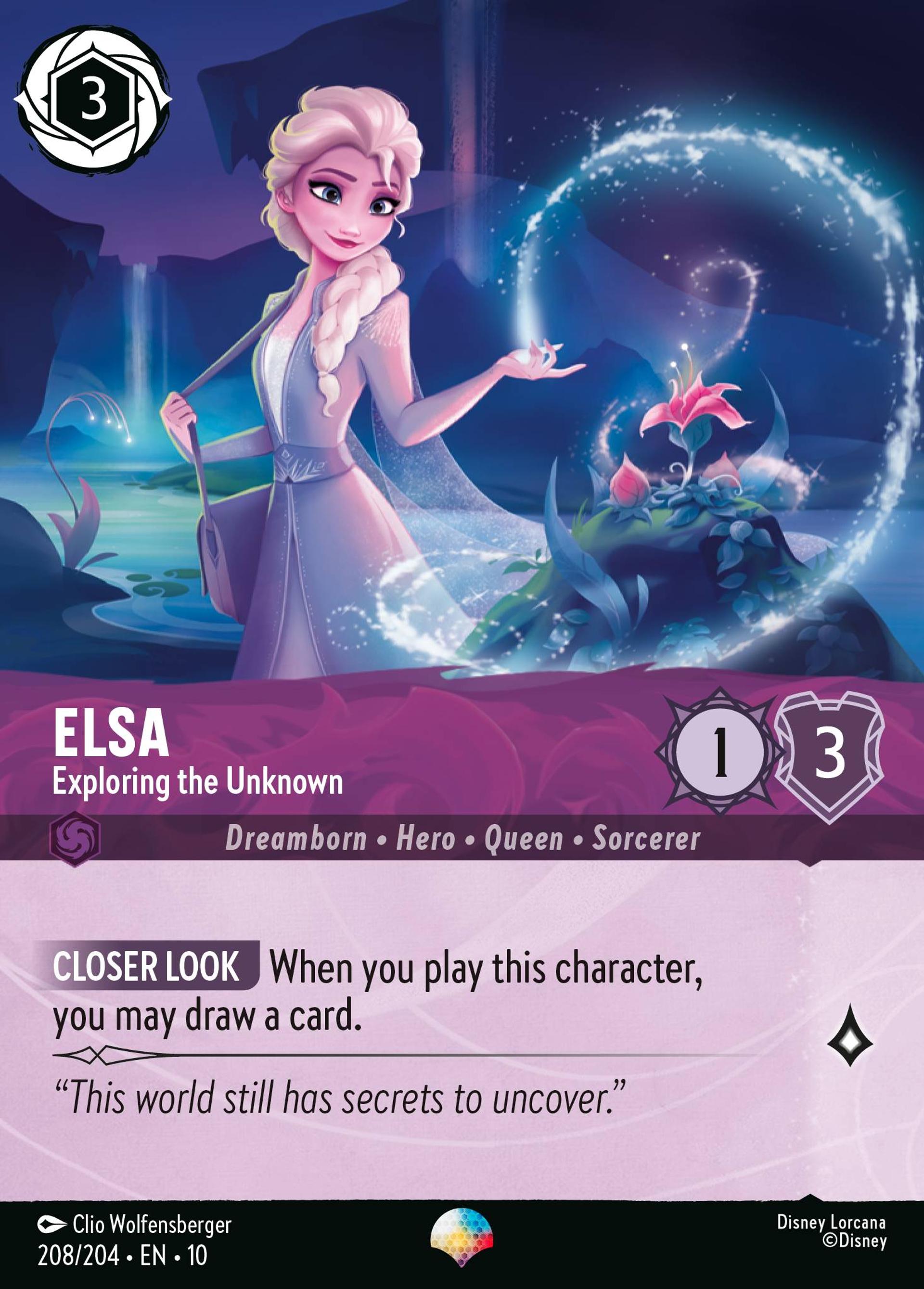 Elsa - Exploring the Unknown — Whispers in the Well — Lorcana