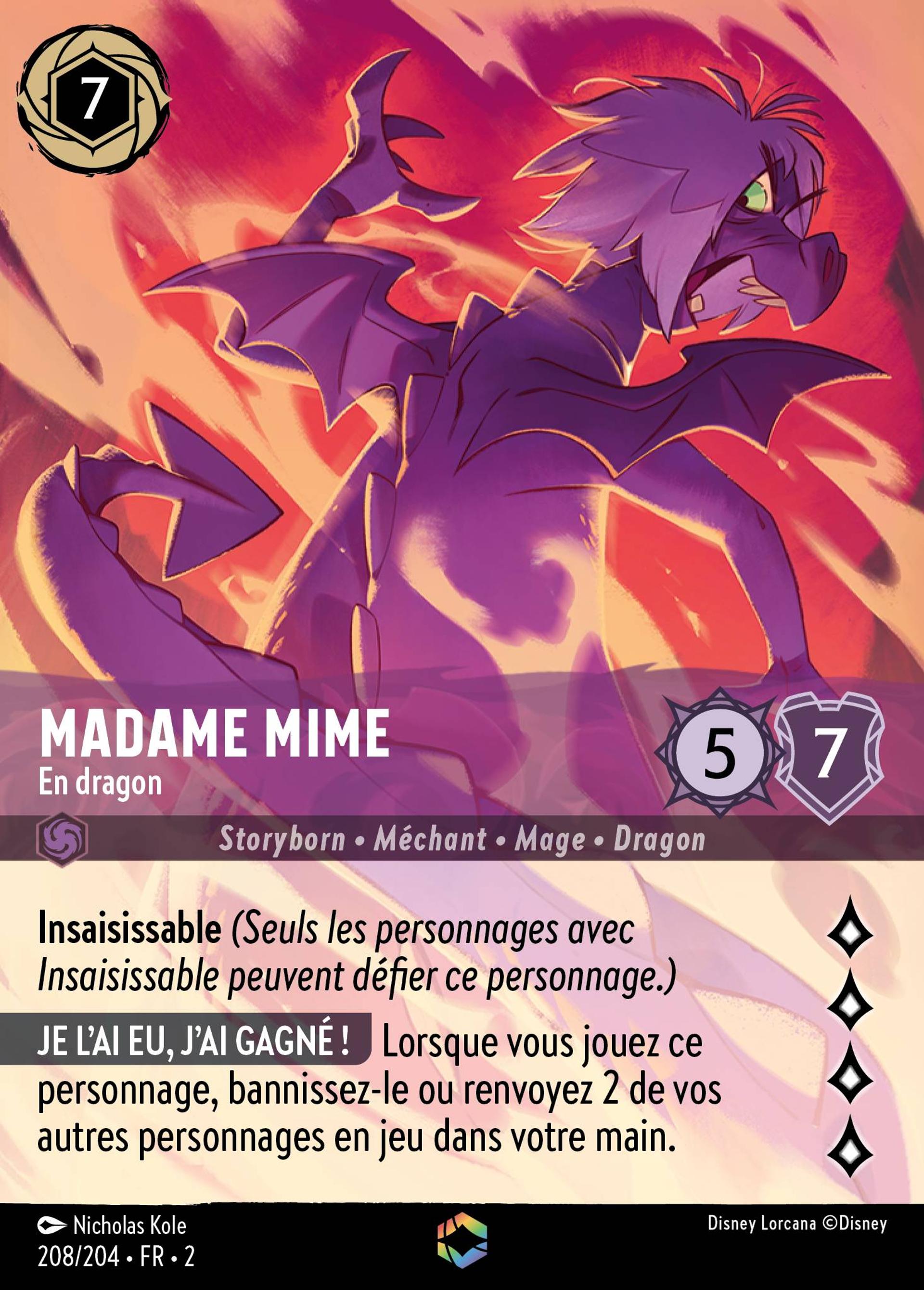 Madame Mime - En dragon — Rise of the Floodborn — Lorcana