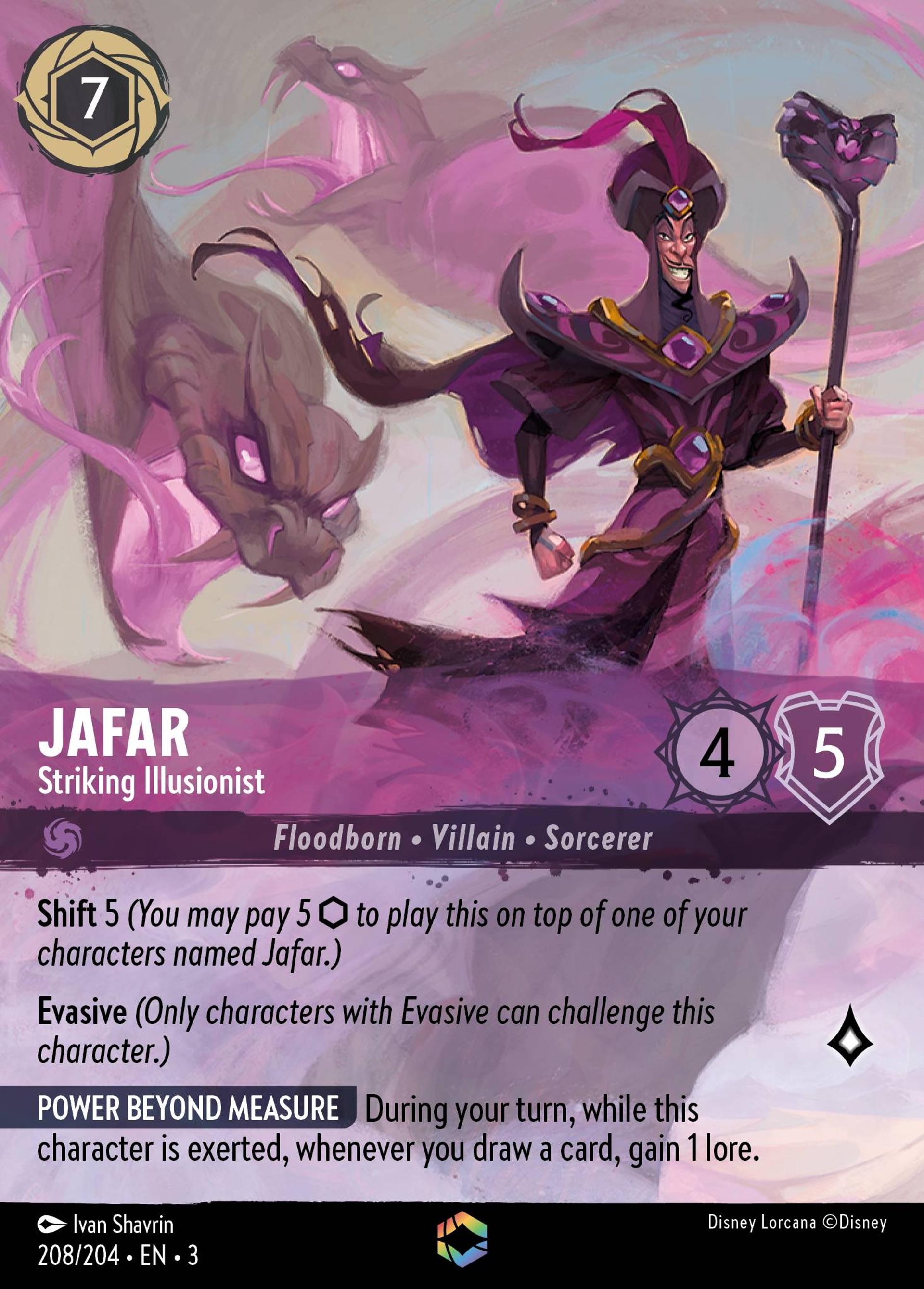 Jafar - Illusionniste ensorcelant — Into the Inklands — Lorcana