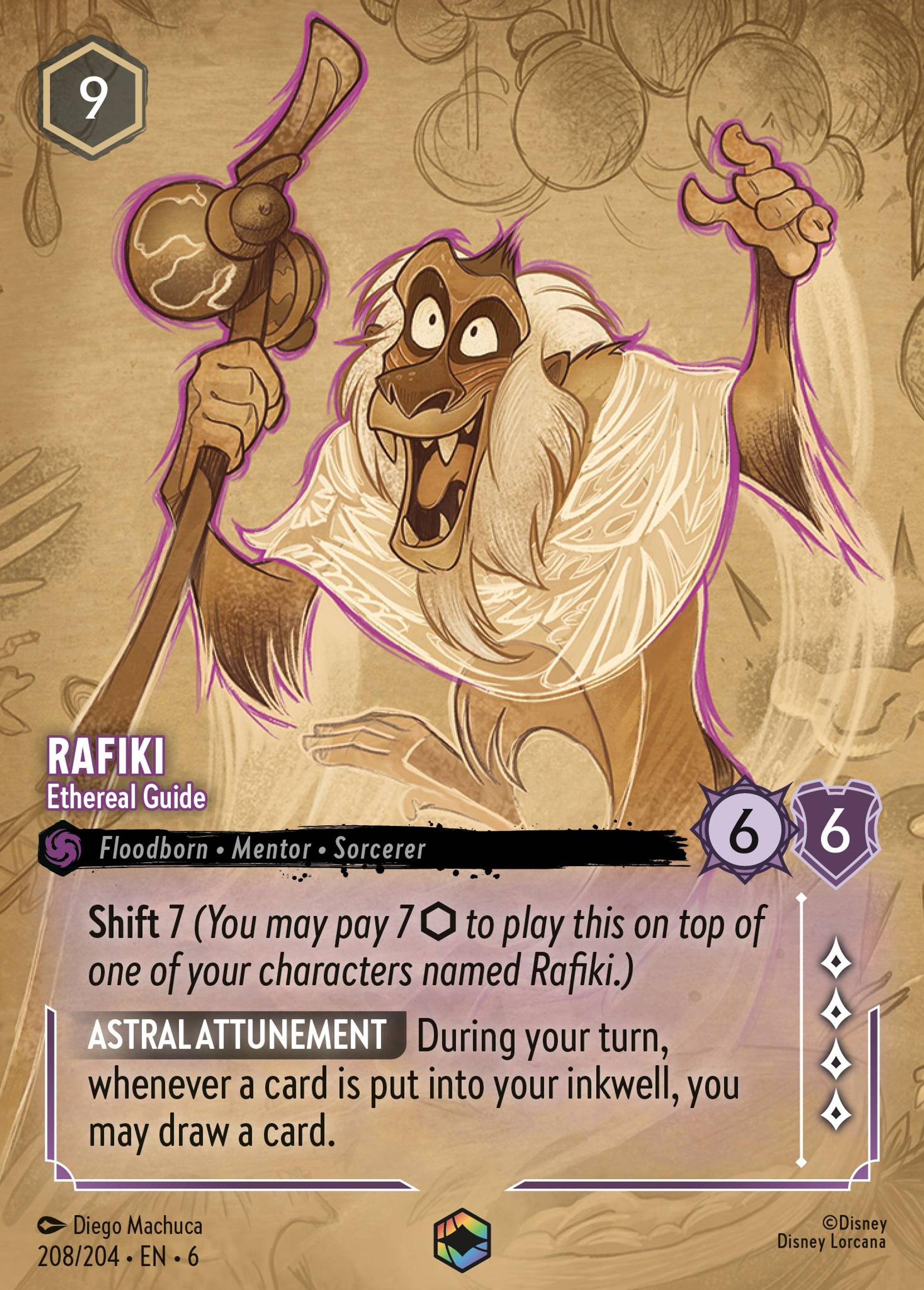 Rafiki - Ethereal Guide — Azurite Sea — Lorcana