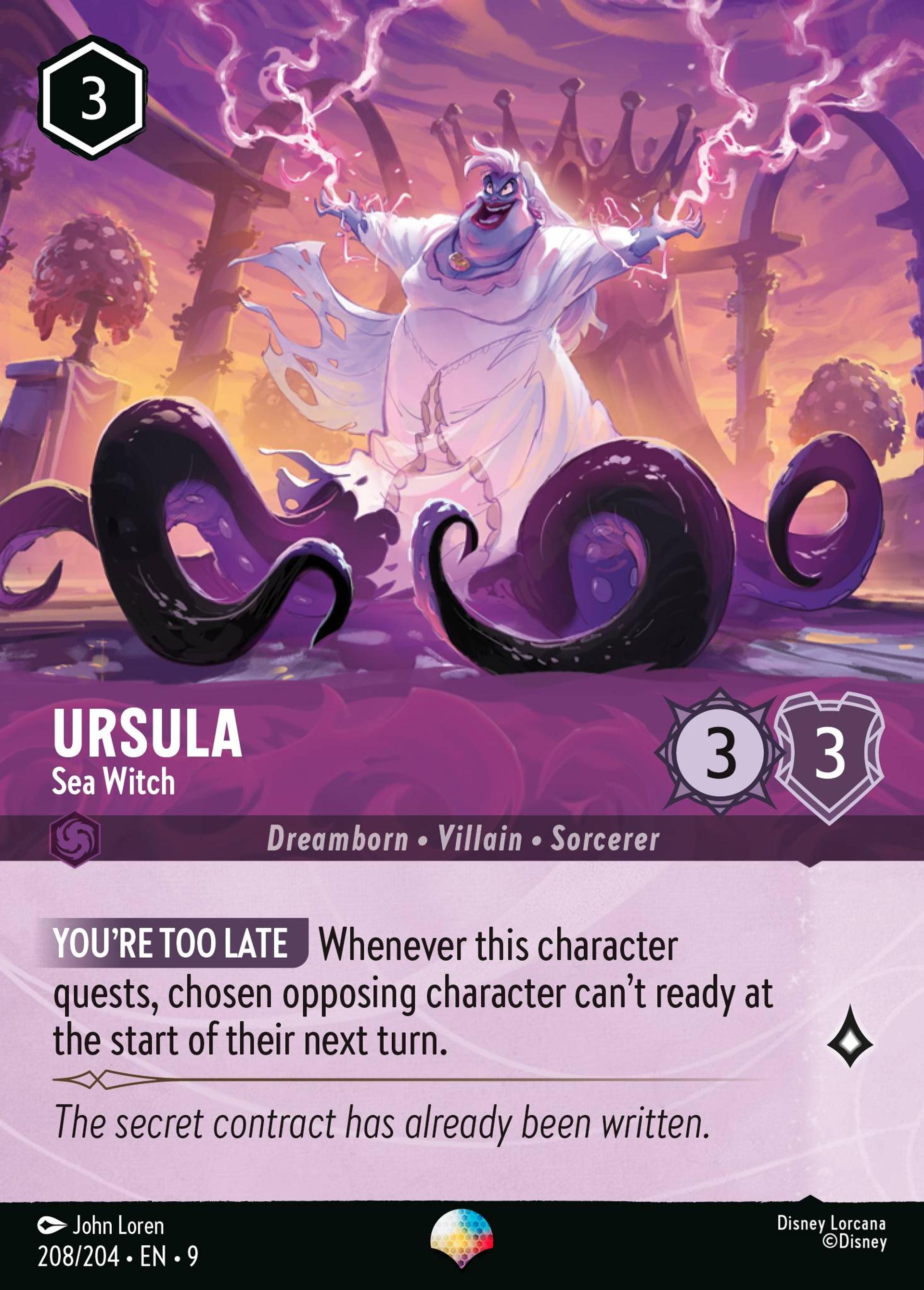 Ursula - Sea Witch — Fabled — Lorcana