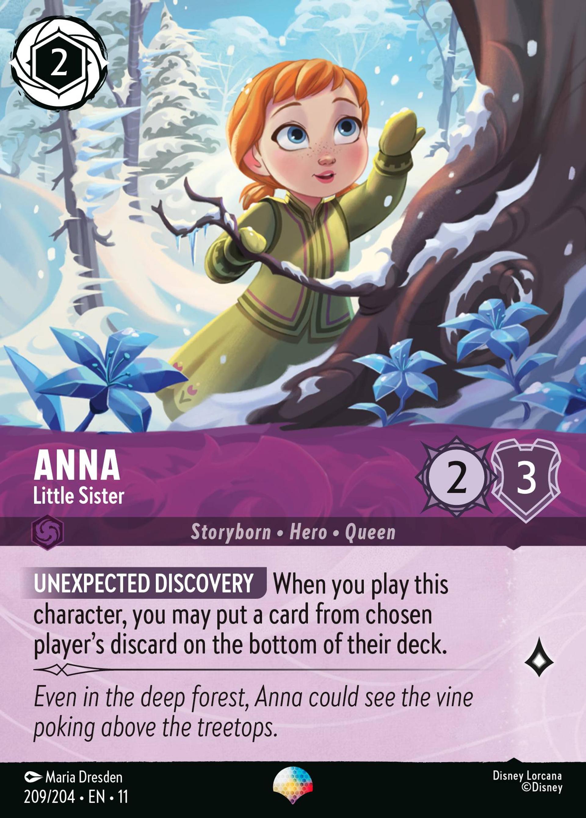 Anna - Petite sœur — Winterspell — Lorcana