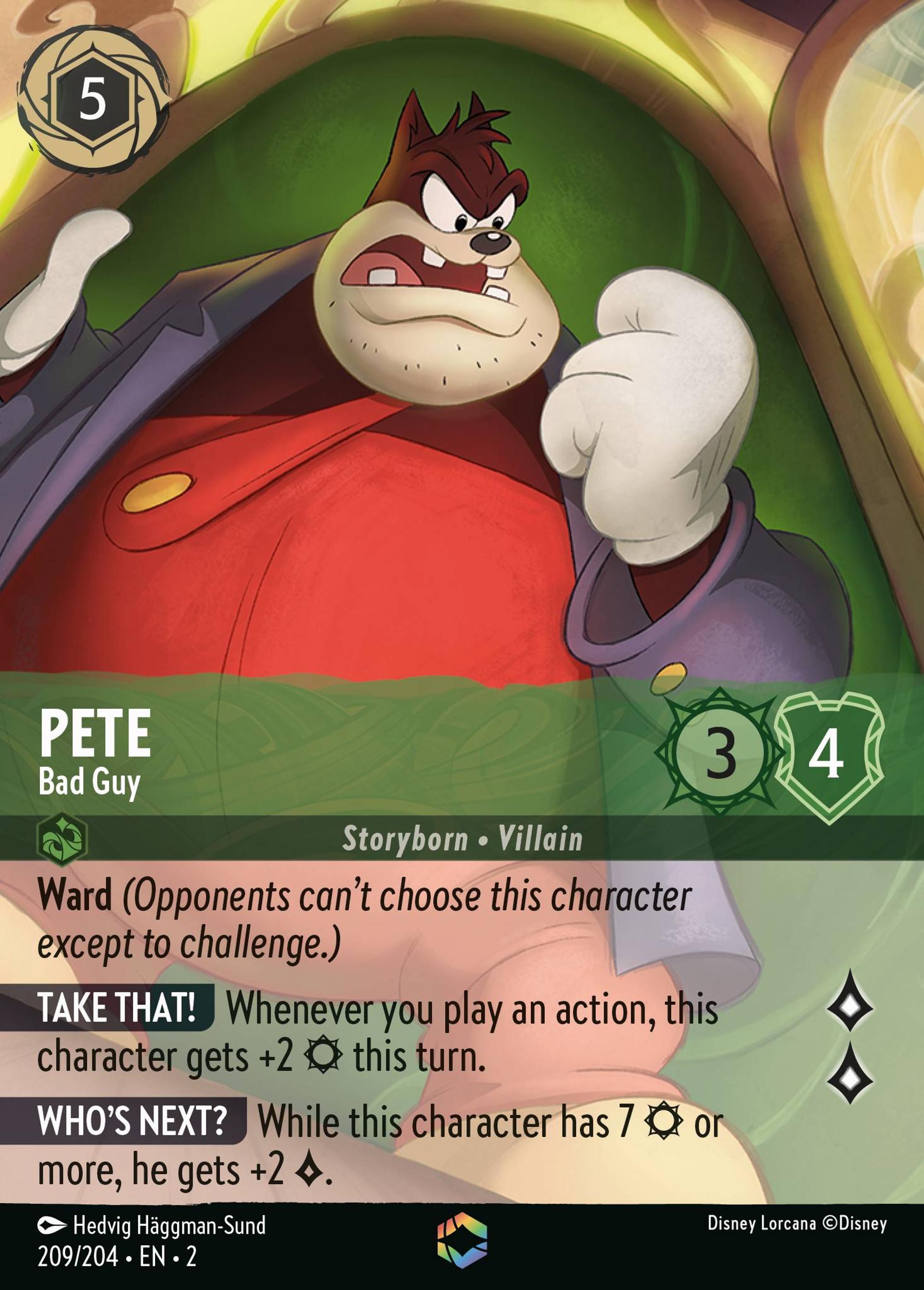 Pete - Bad Guy — Rise of the Floodborn — Lorcana