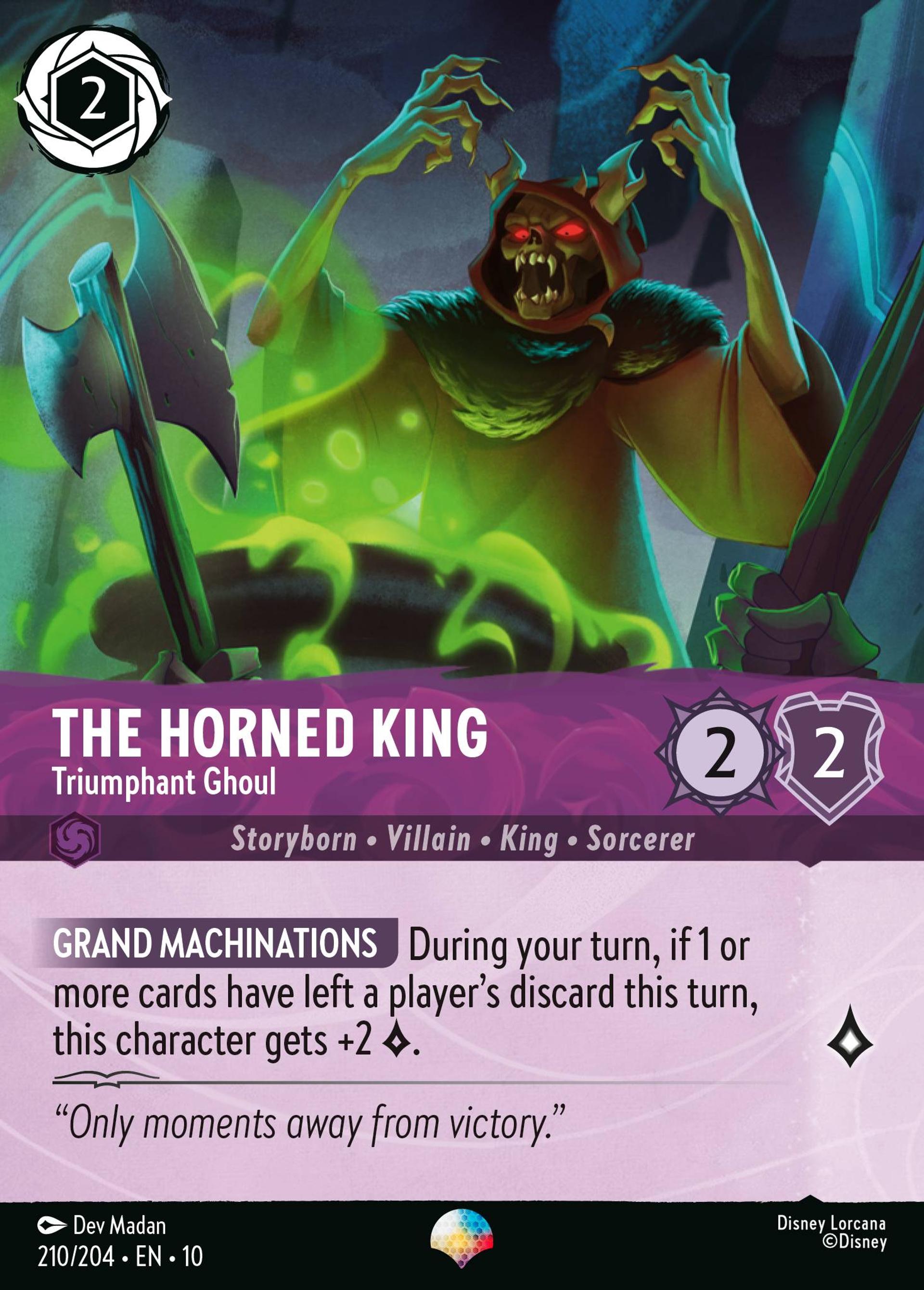 The Horned King - Triumphant Ghoul — Whispers in the Well — Lorcana