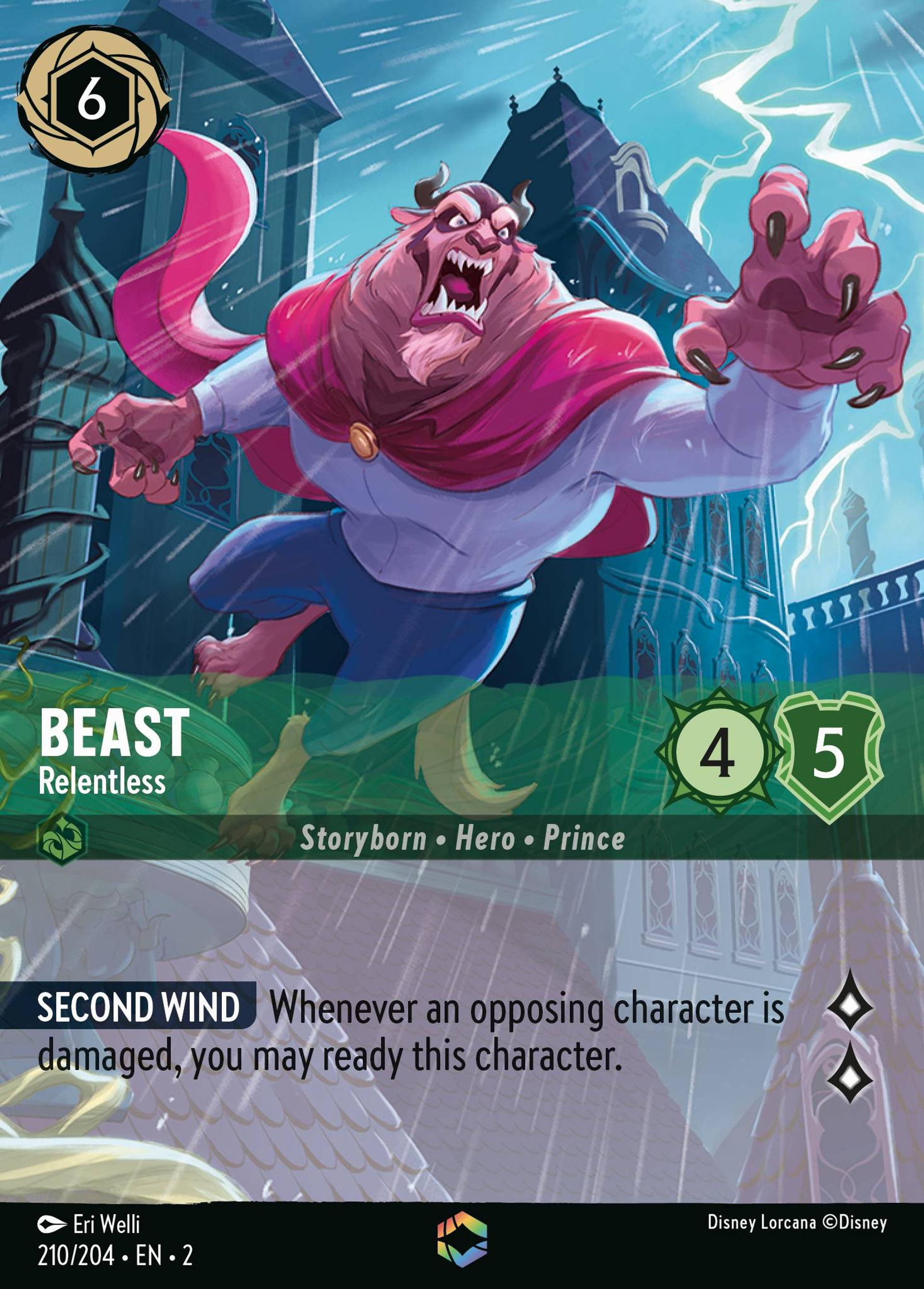 Beast - Relentless — Rise of the Floodborn — Lorcana