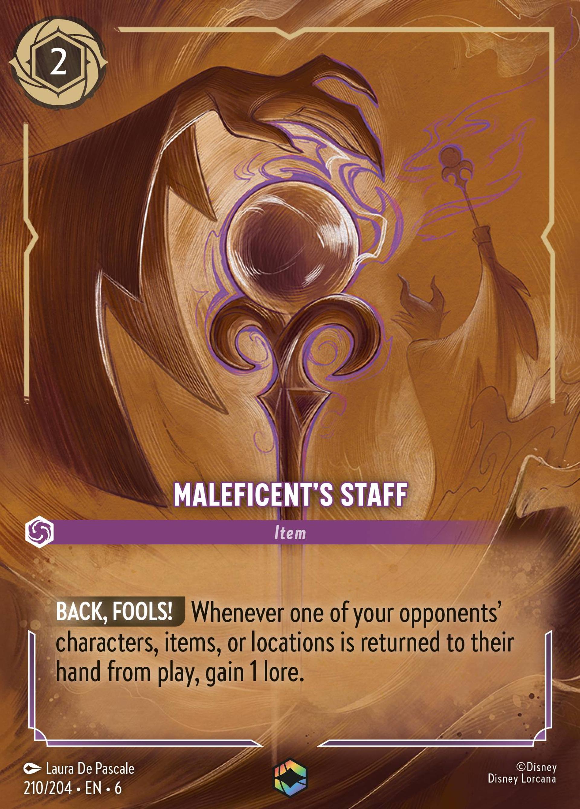 Maleficent's Staff — Azurite Sea — Lorcana