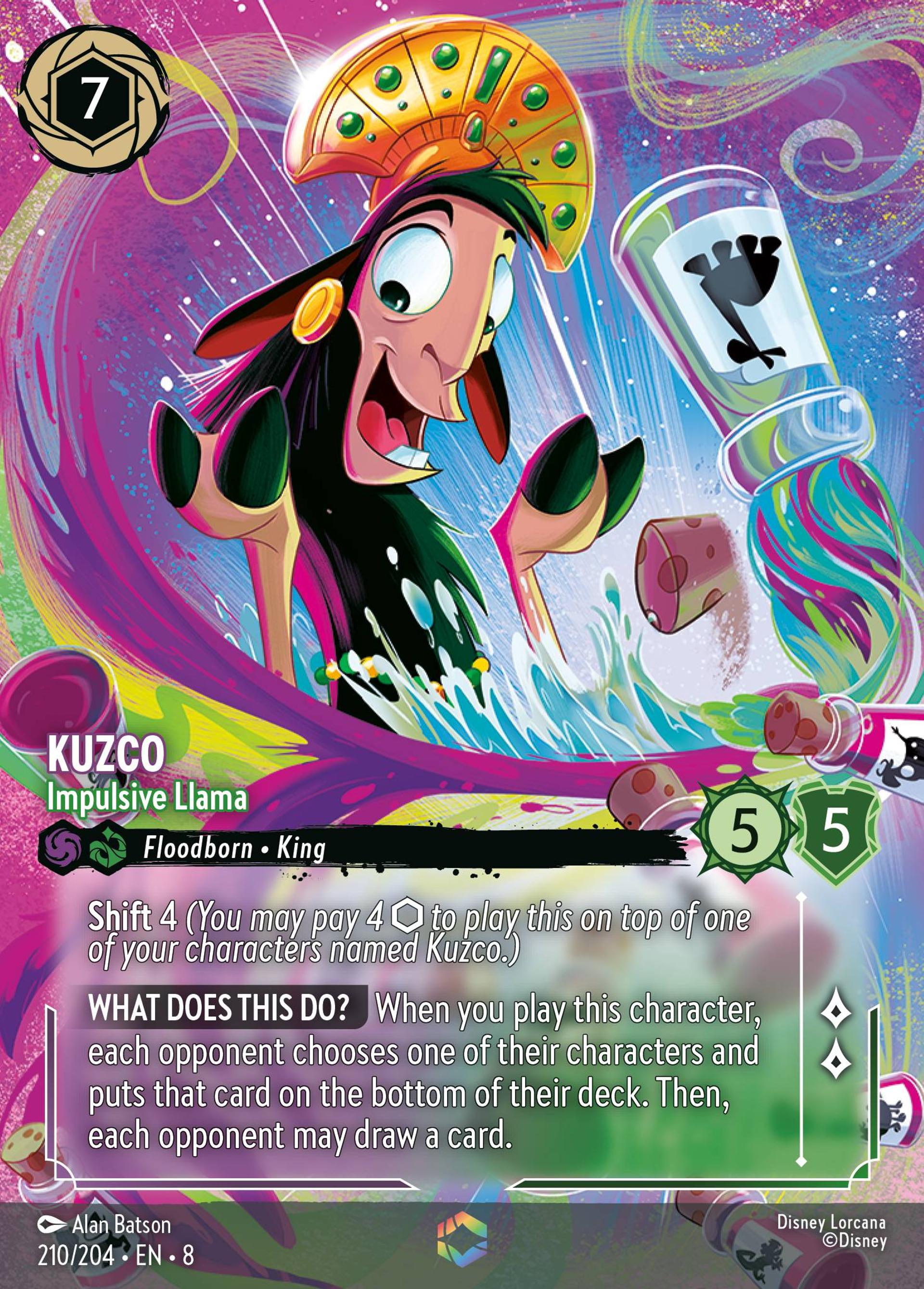 Kuzco - Impulsive Llama — The Reign of Jafar — Lorcana