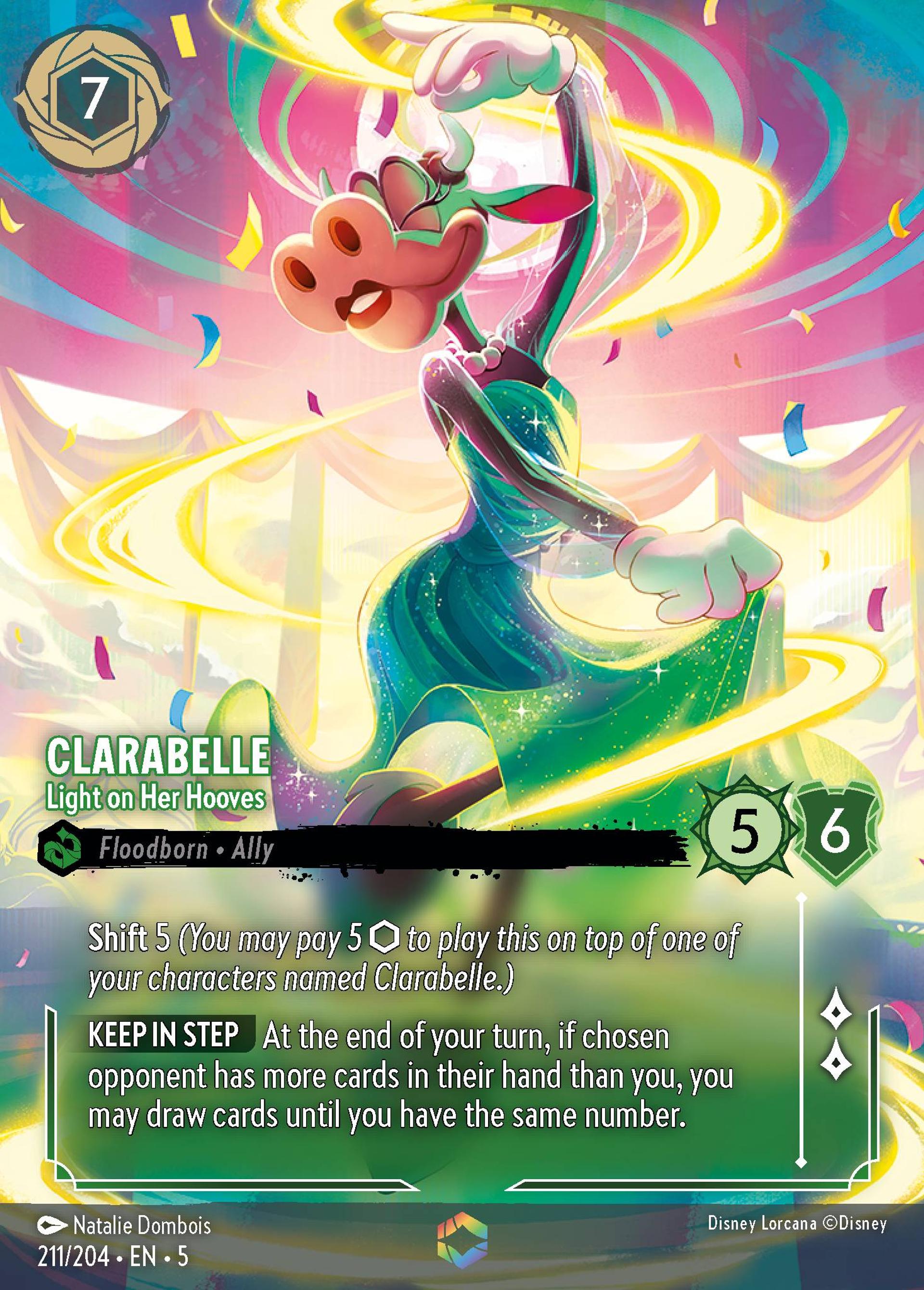 Clarabelle - Light on Her Hooves — Shimmering Skies — Lorcana