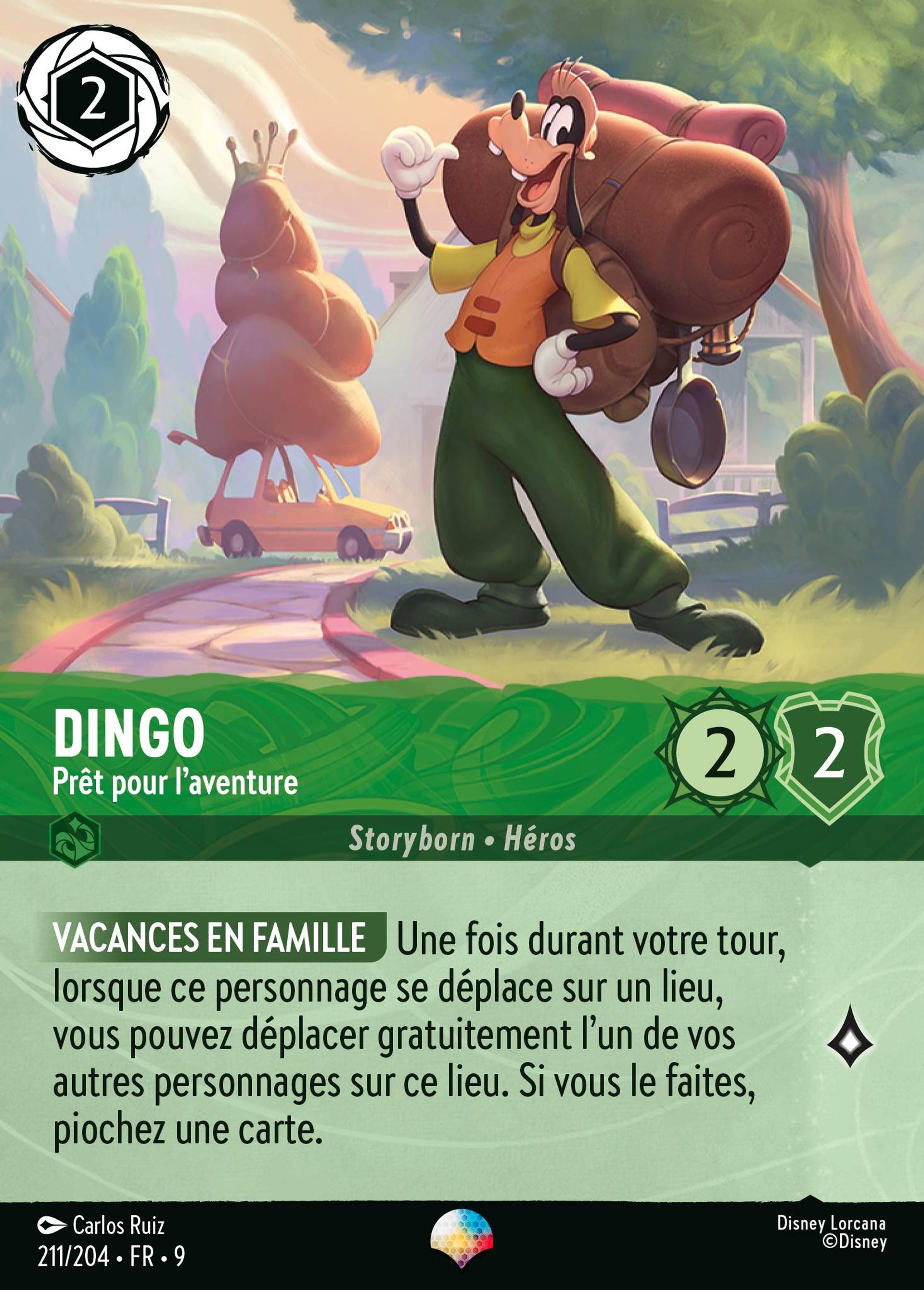 Dingo - Prêt pour l'aventure — Fabled — Lorcana