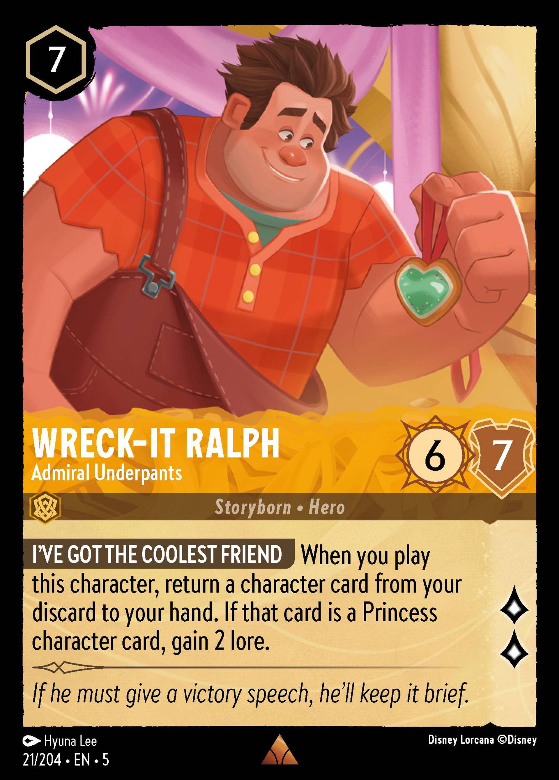 Wreck-It Ralph - Admiral Underpants — Shimmering Skies — Lorcana