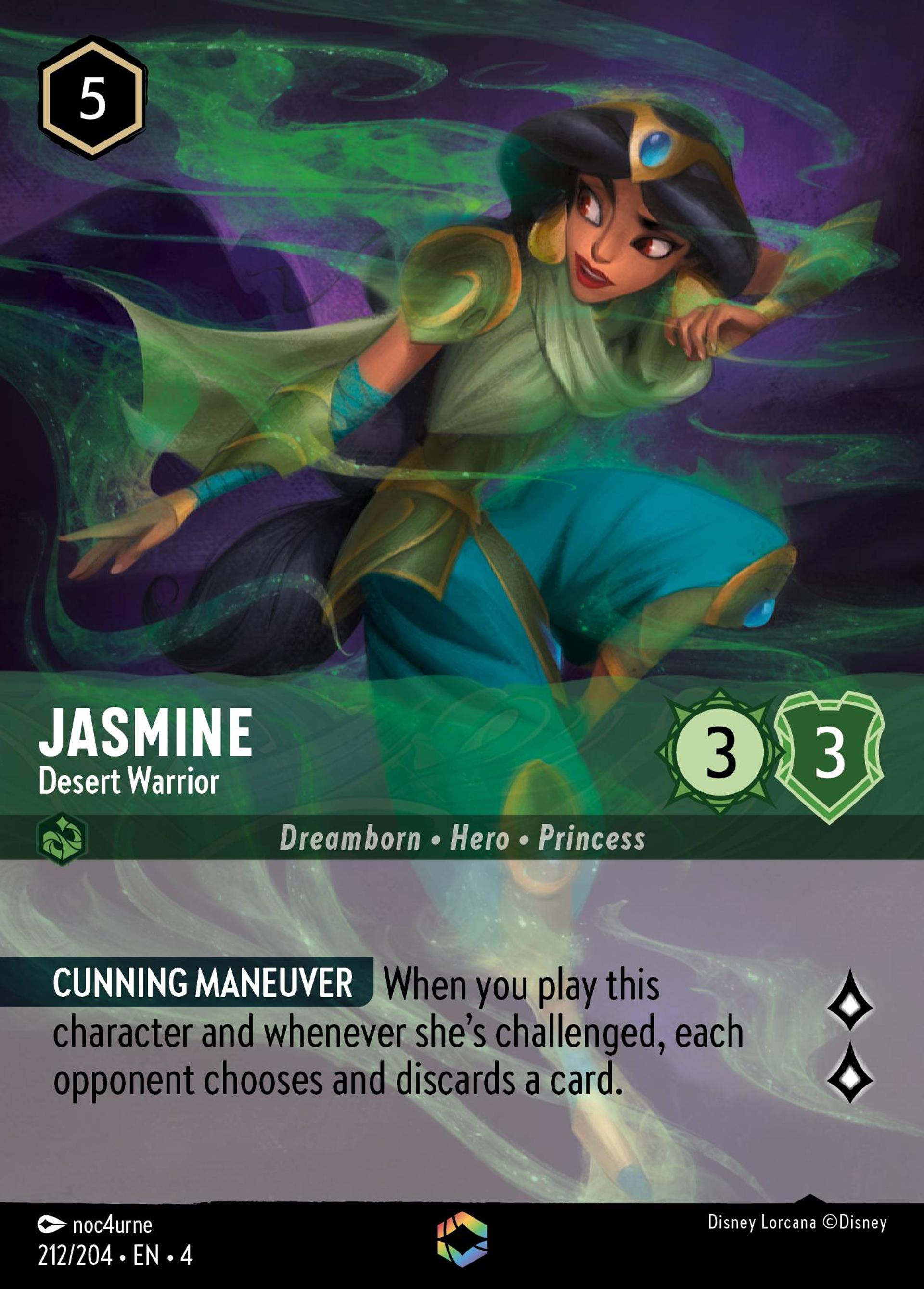Jasmine - Desert Warrior — Ursula's Return — Lorcana